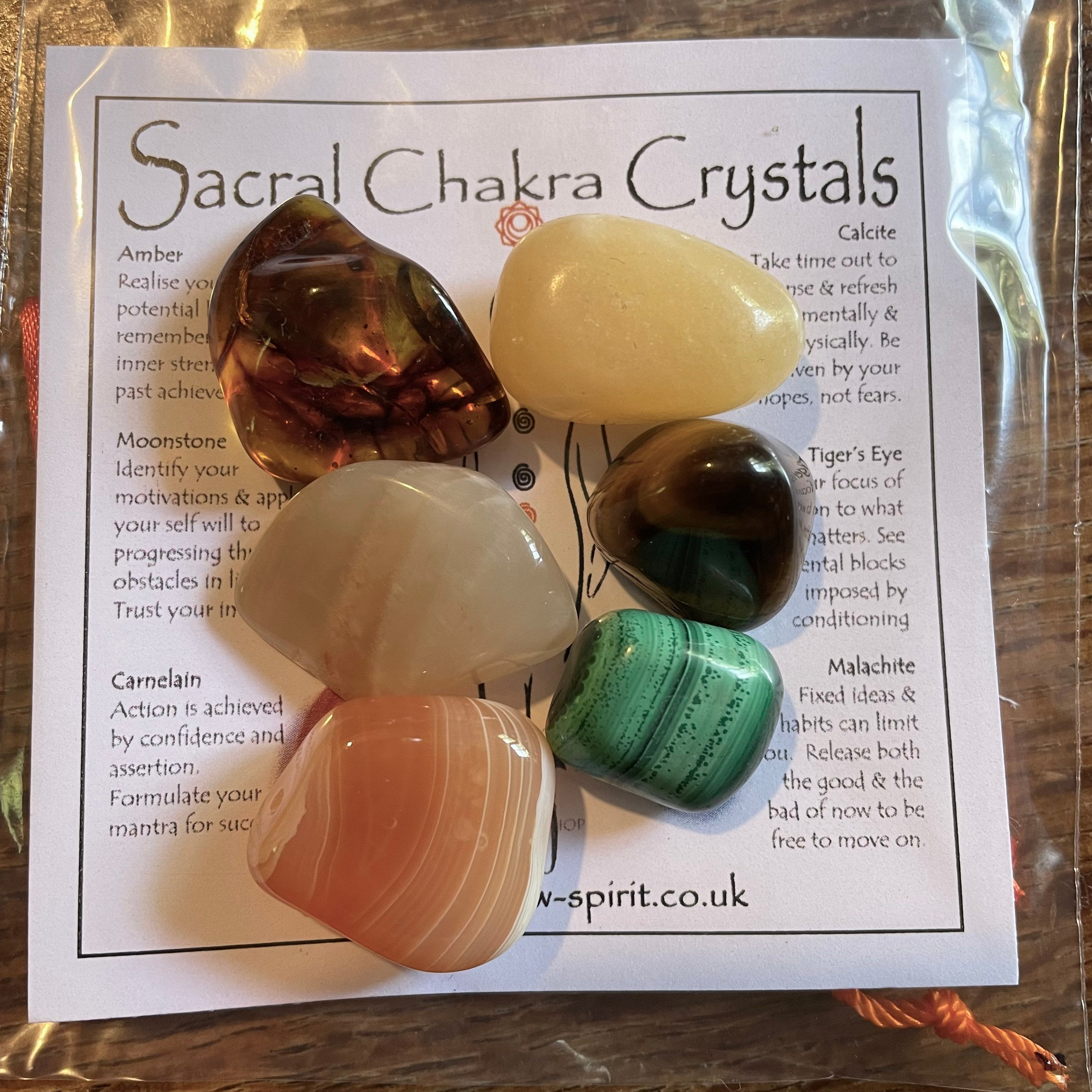 Sacral Chakra Crystal Set