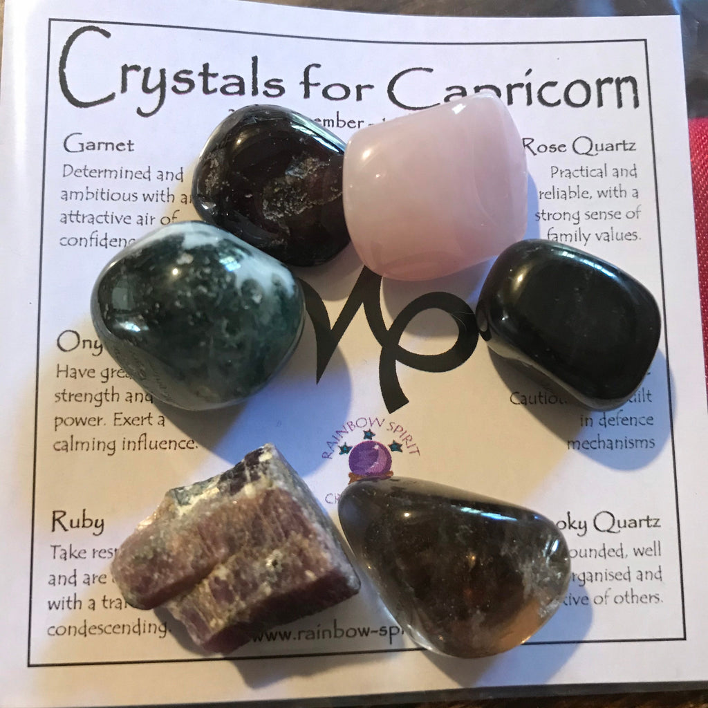 Capricorn Birthstones Crystal Set