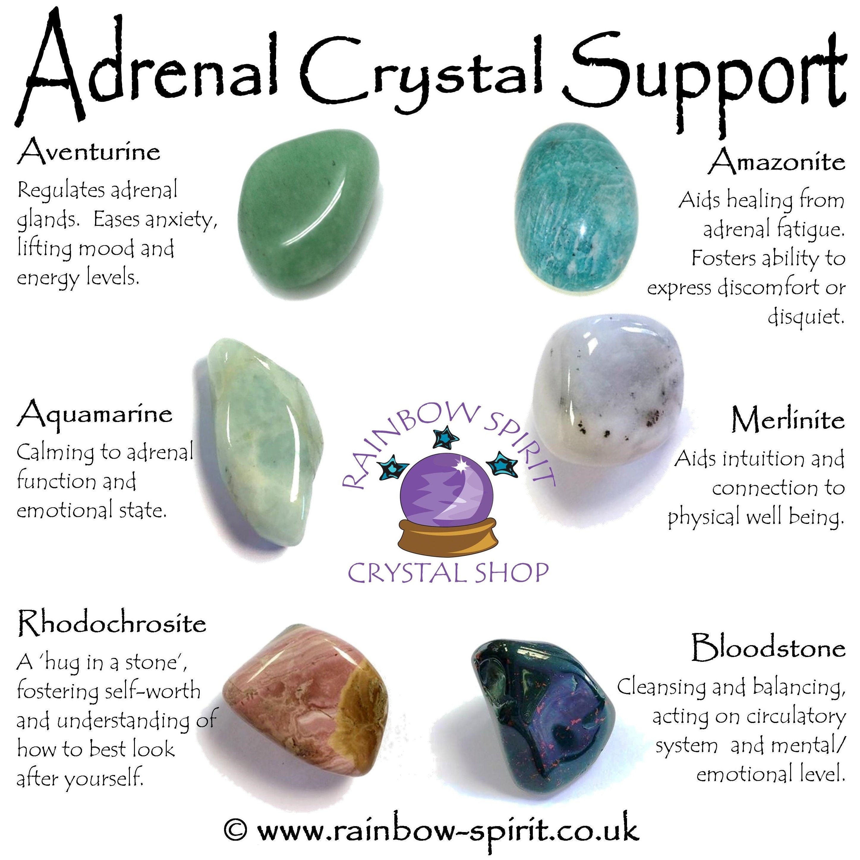 Adrenal Support Crystal Set