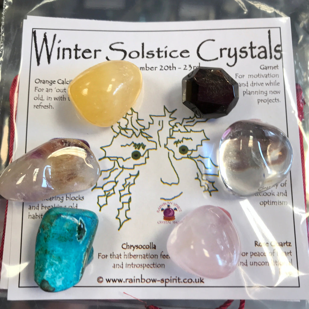 Winter Solstice Yule Crystal Set