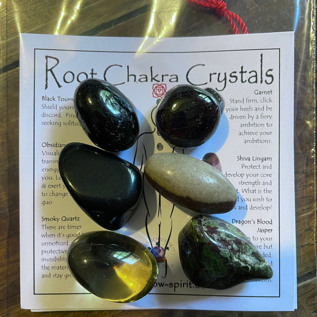 Root Chakra Crystal Set