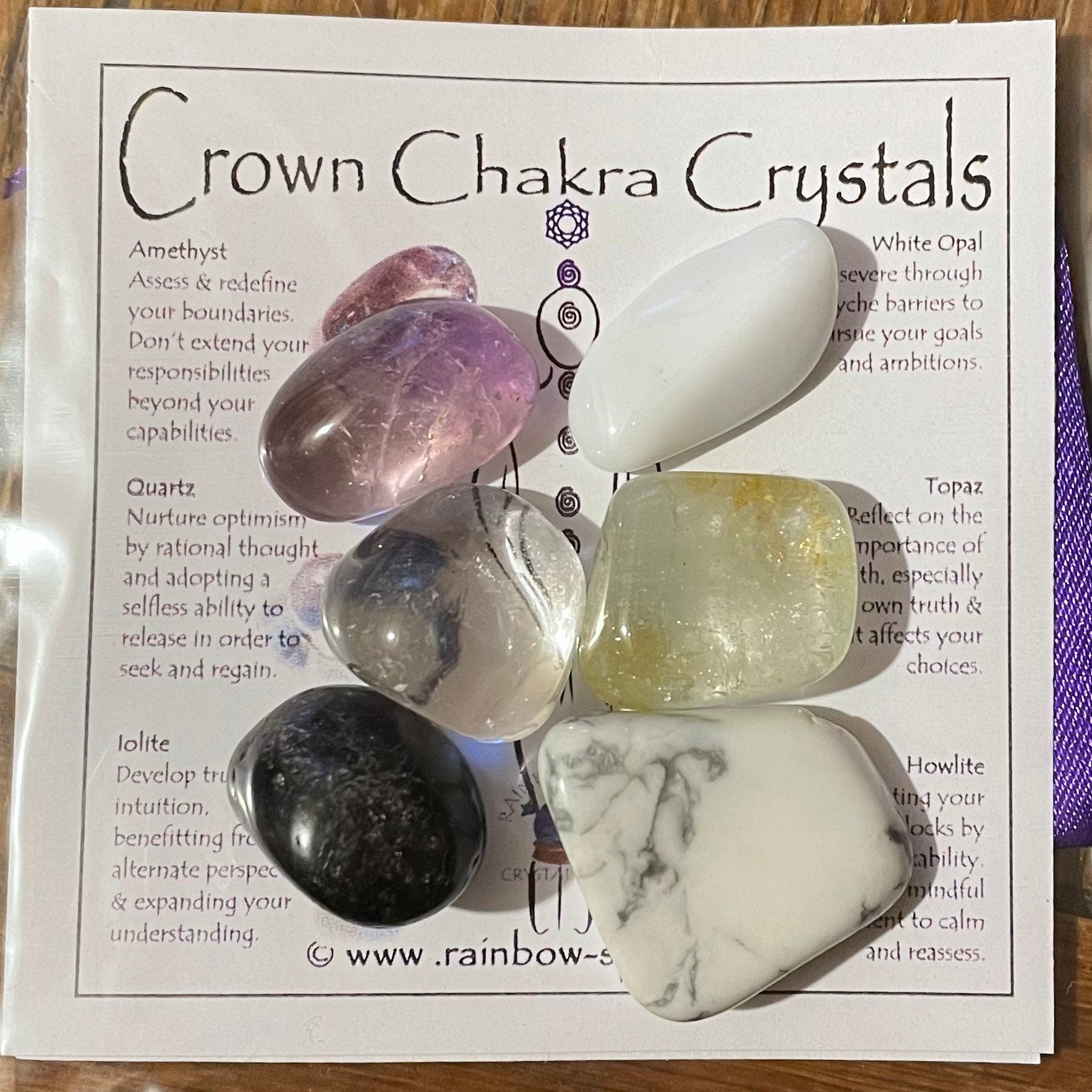 Crown Chakra Crystal Set