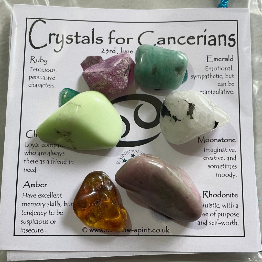 Cancer Birthstones Crystal Set