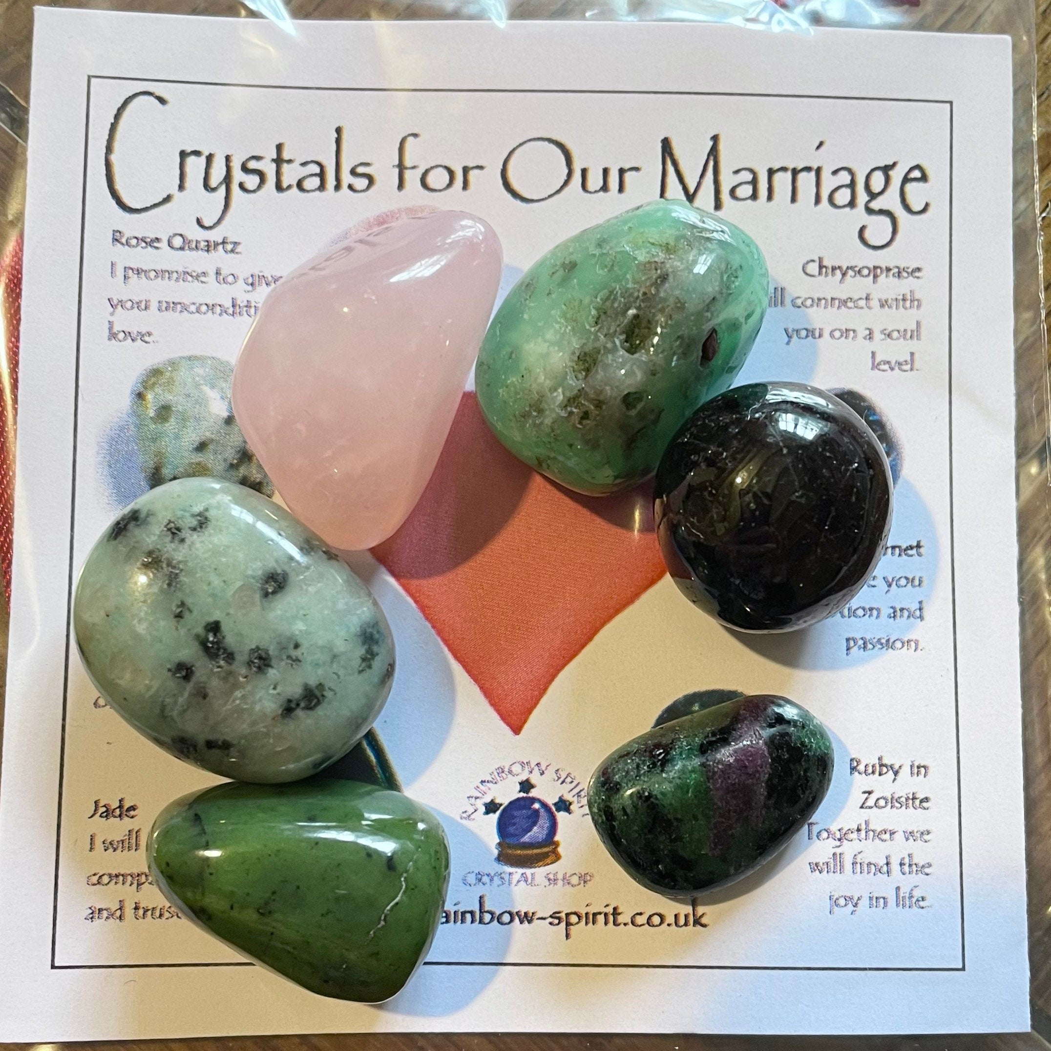 Crystals of Marriage - Gift between Groom & Bride, Wedding Day
