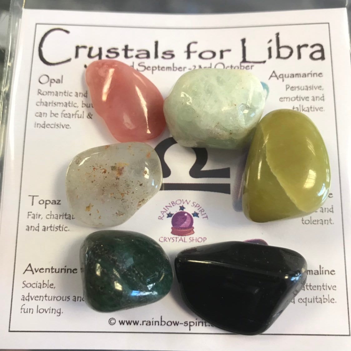 Libra Birthstones Crystal Set