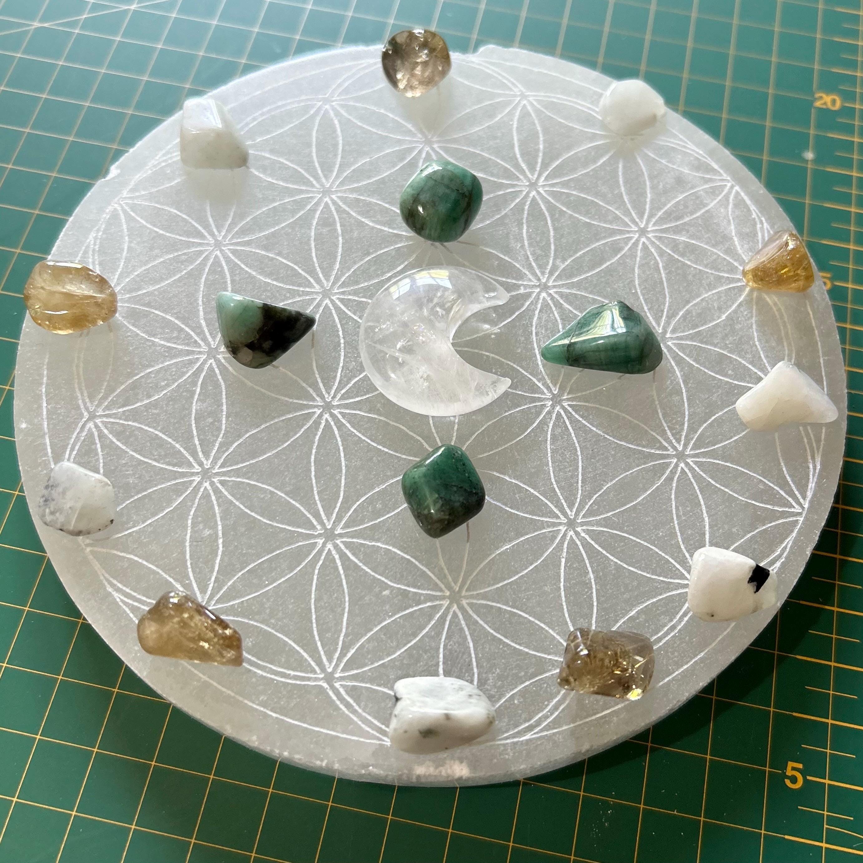 New Moon in Cancer Crystal Grid Set