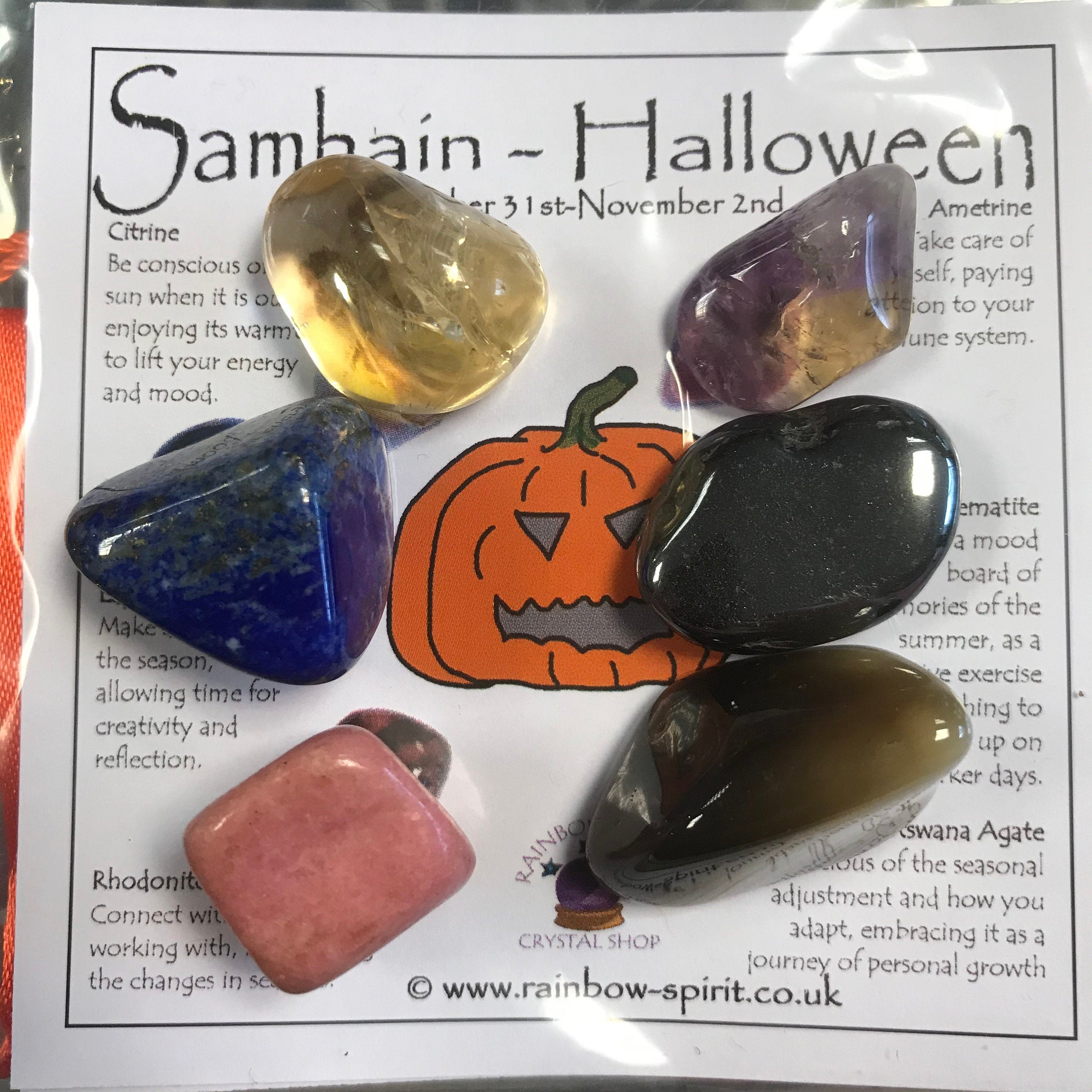 Halloween Samhain Crystal Set