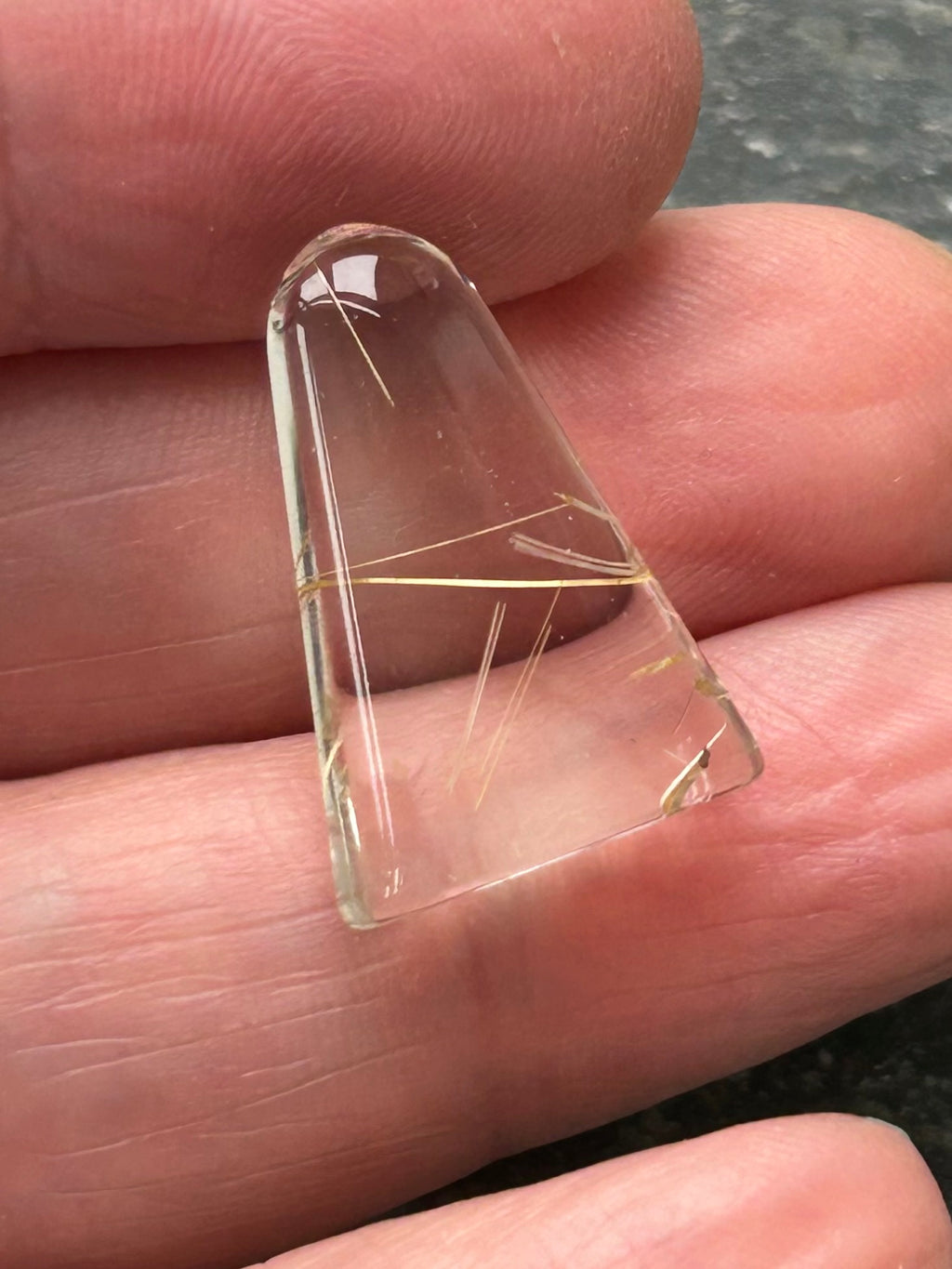 Rutile Quartz Healing Tool