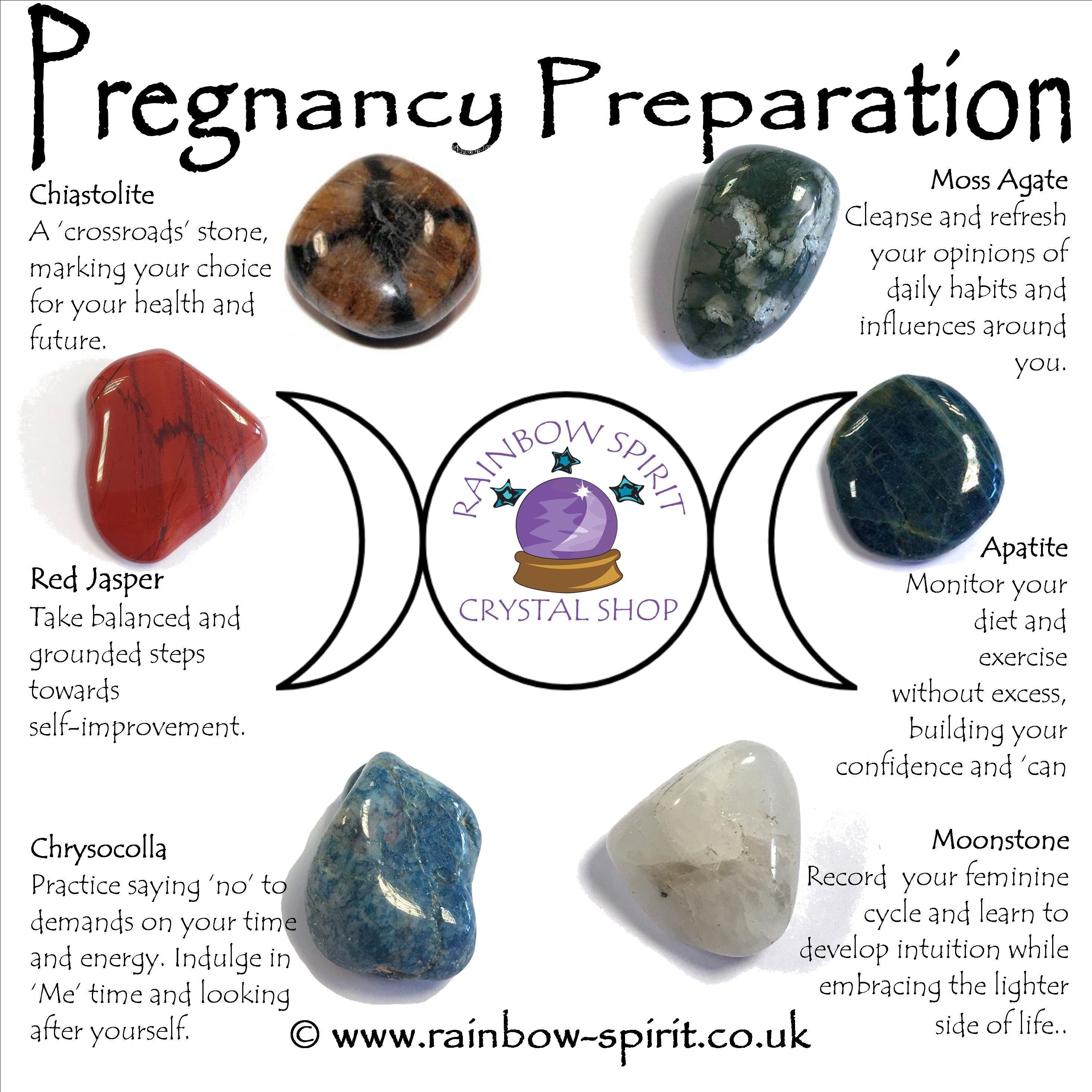 Pregnancy Preparation Crystals Set