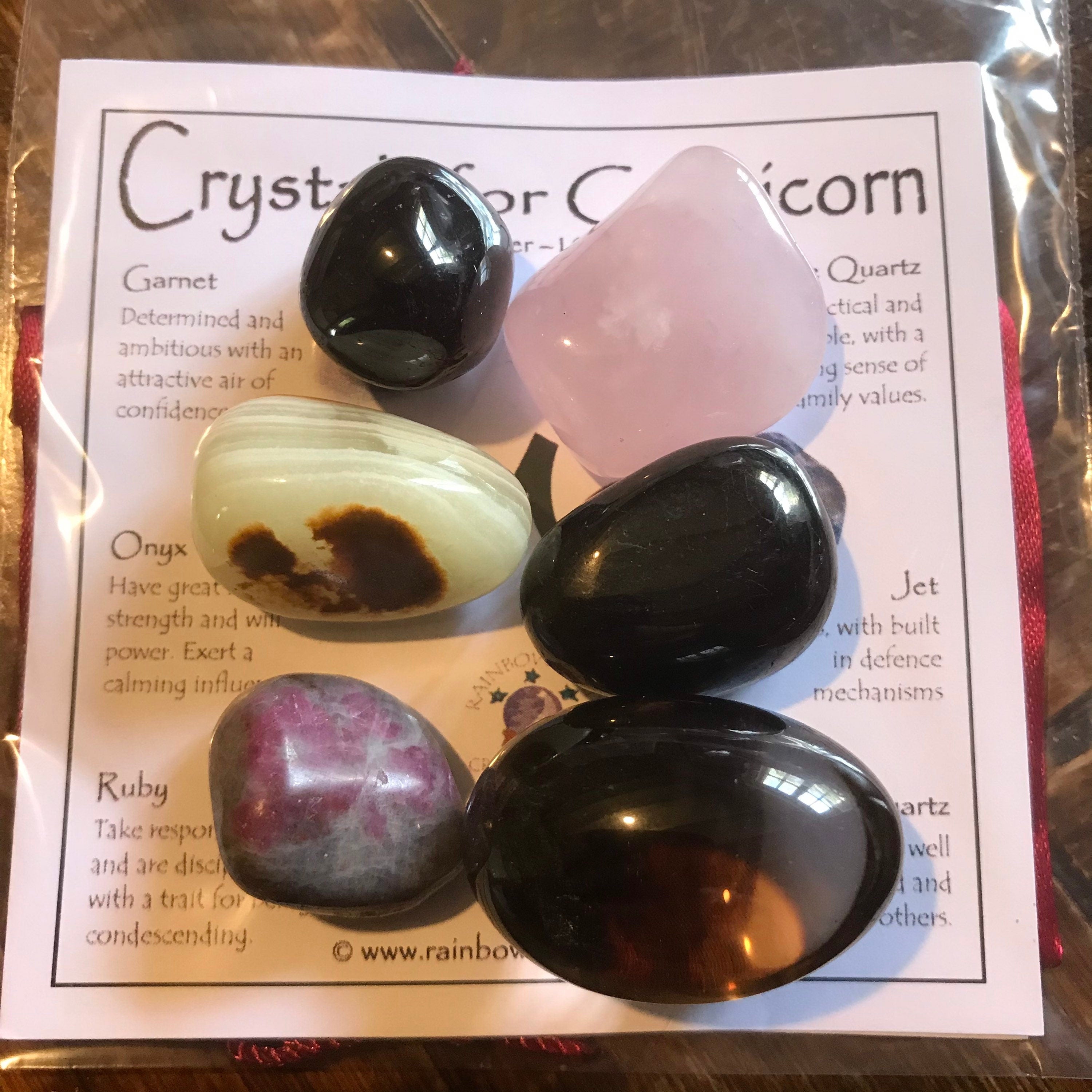 Capricorn Birthstones Crystal Set