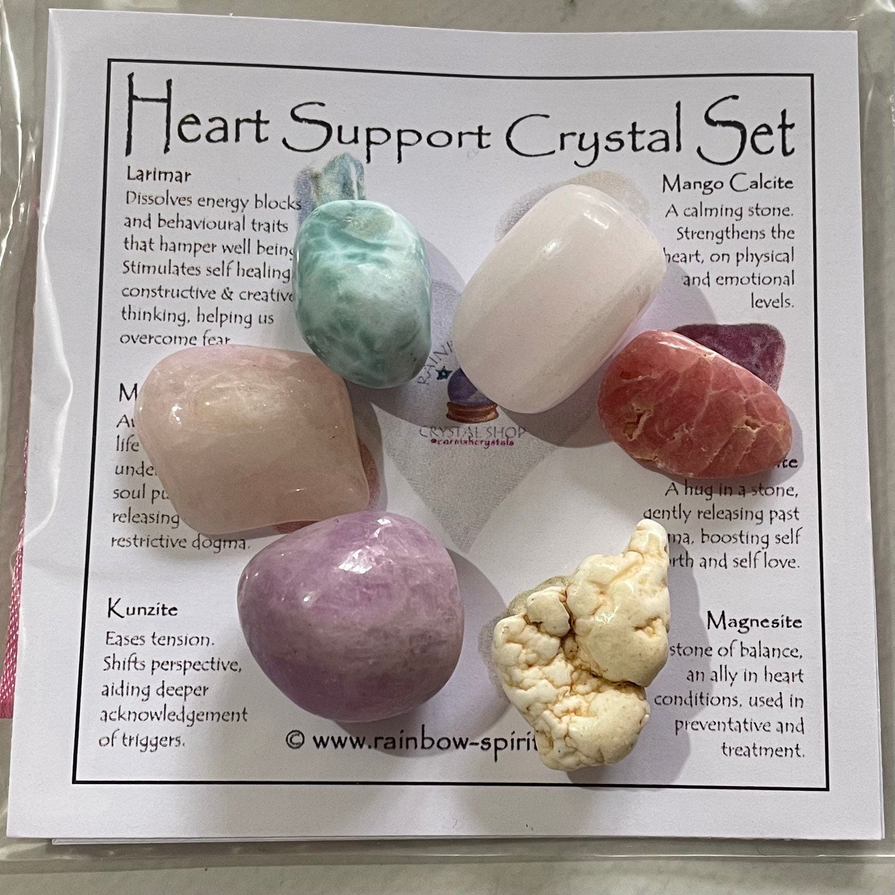 Heart Support Crystal Set