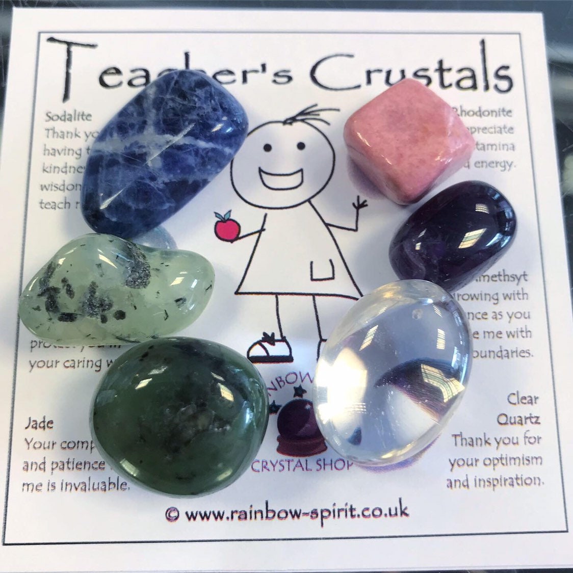 Teacher's Gift Crystal Set