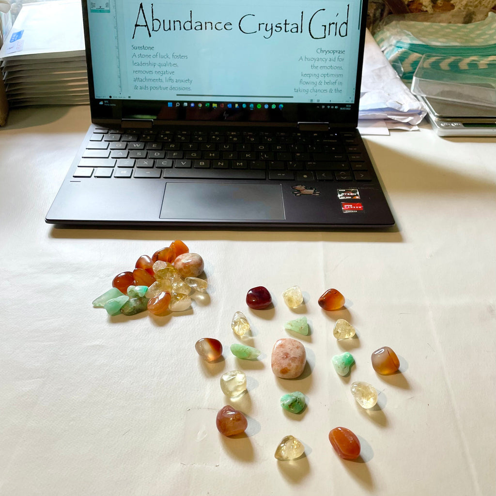 Abundance Crystal Grid Set