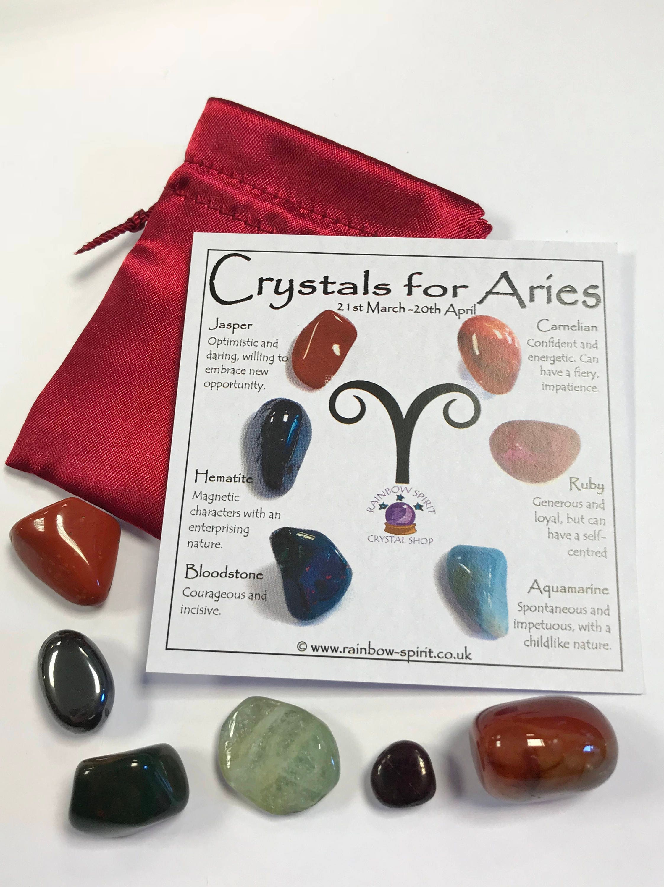 Aries Birthstones Crystal Set