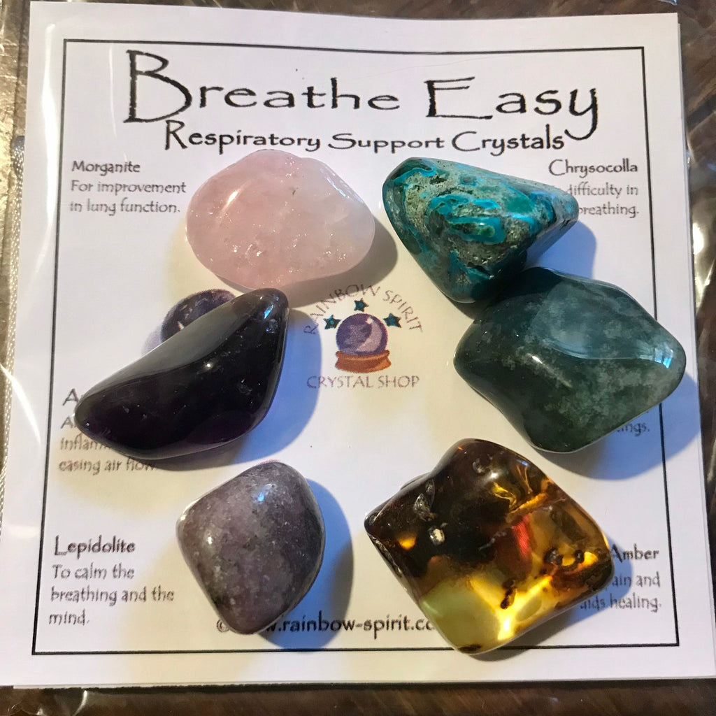 Breathe Easy - Respiratory Support Crystal Set
