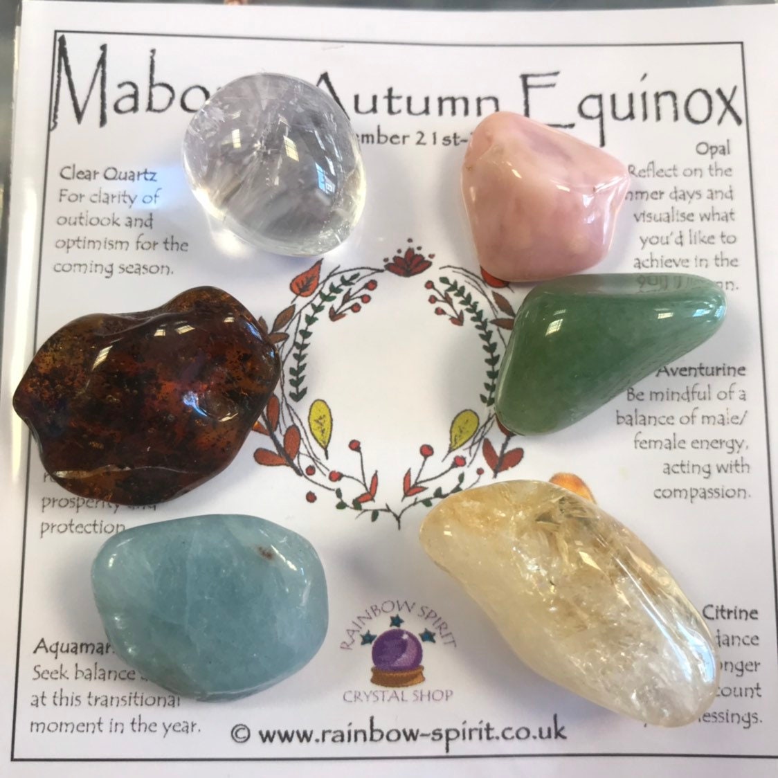 Autumn Equinox Mabon Crystal Set