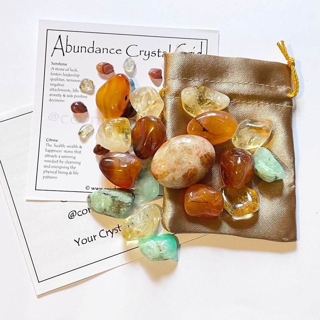 Abundance Crystal Grid Set