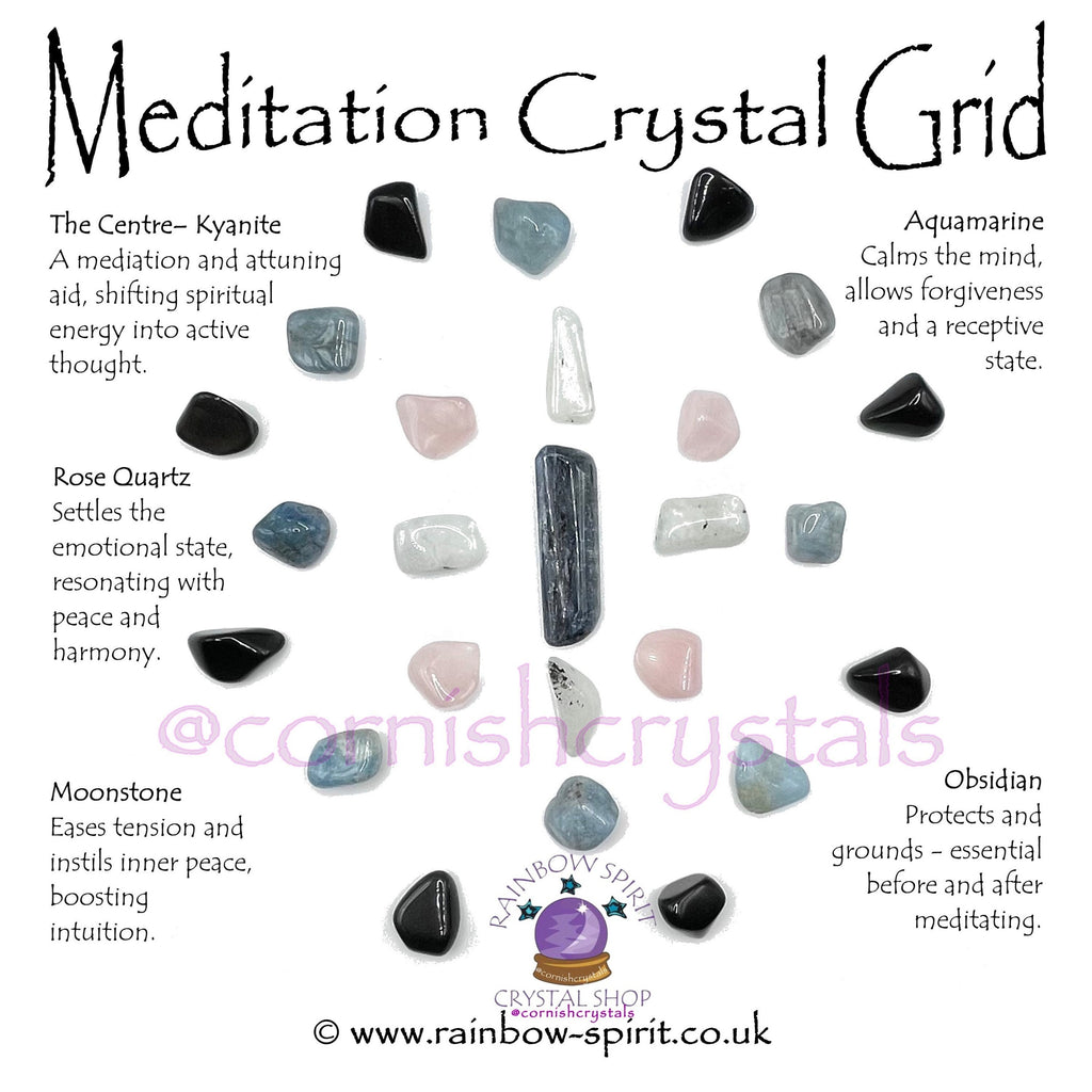 Meditation Crystal Grid Set