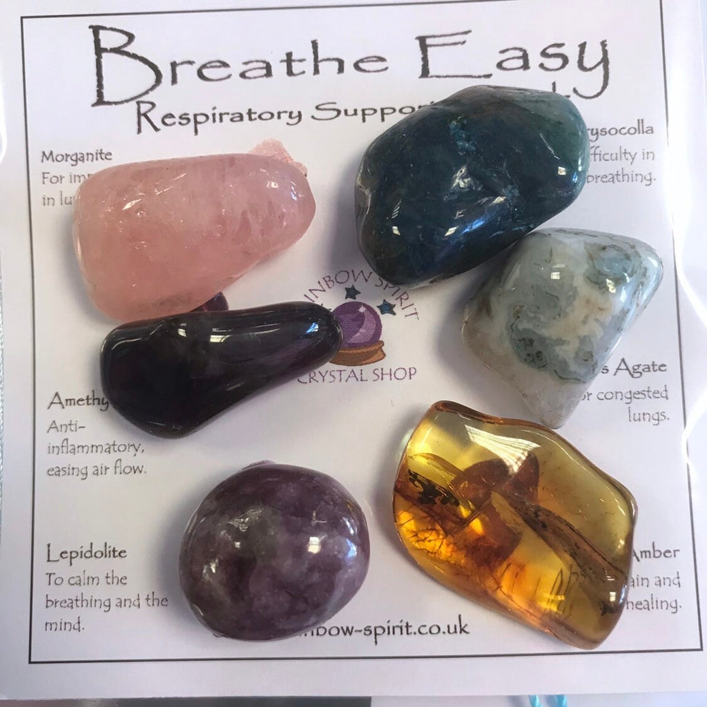 Breathe Easy - Respiratory Support Crystal Set