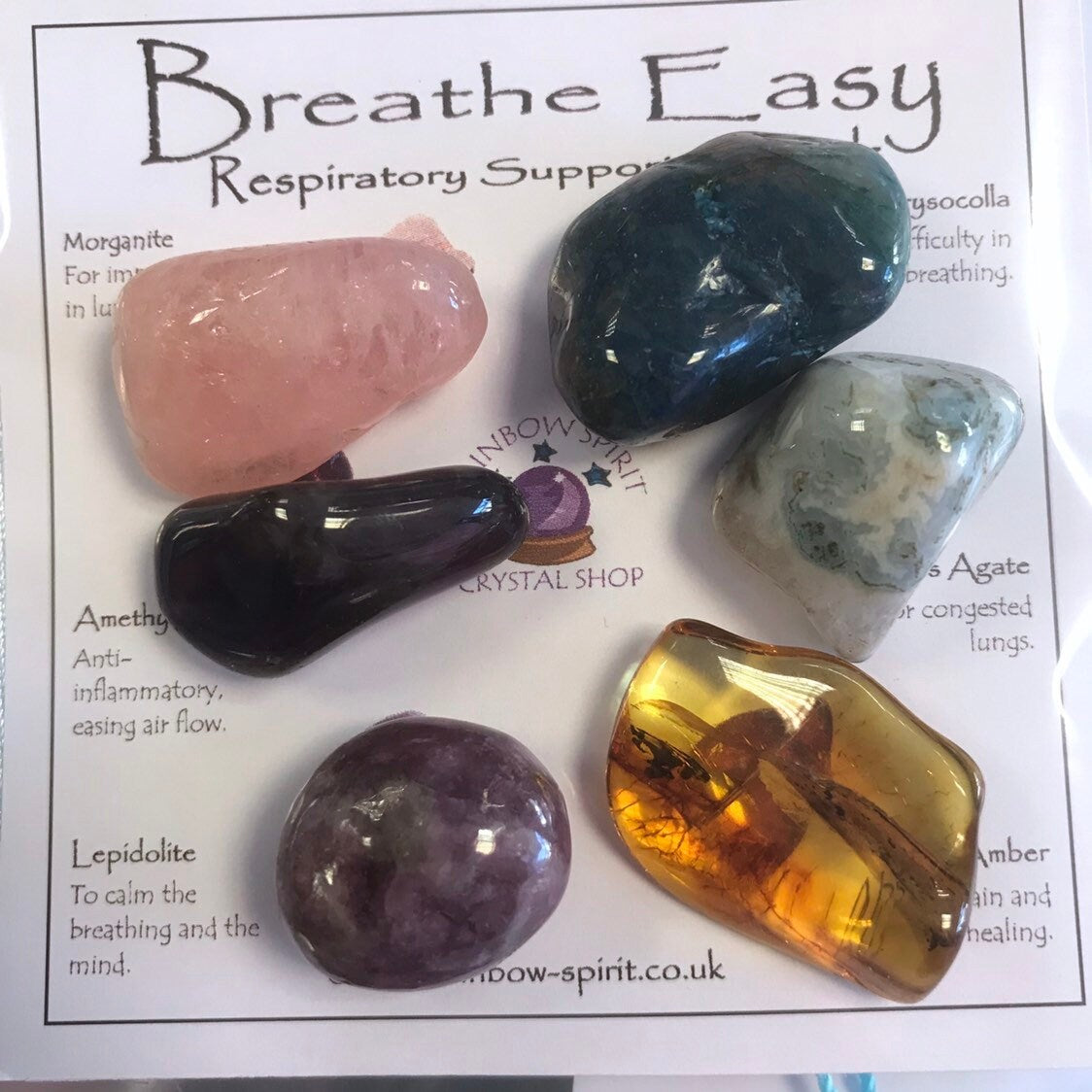 Breathe Easy - Respiratory Support Crystal Set