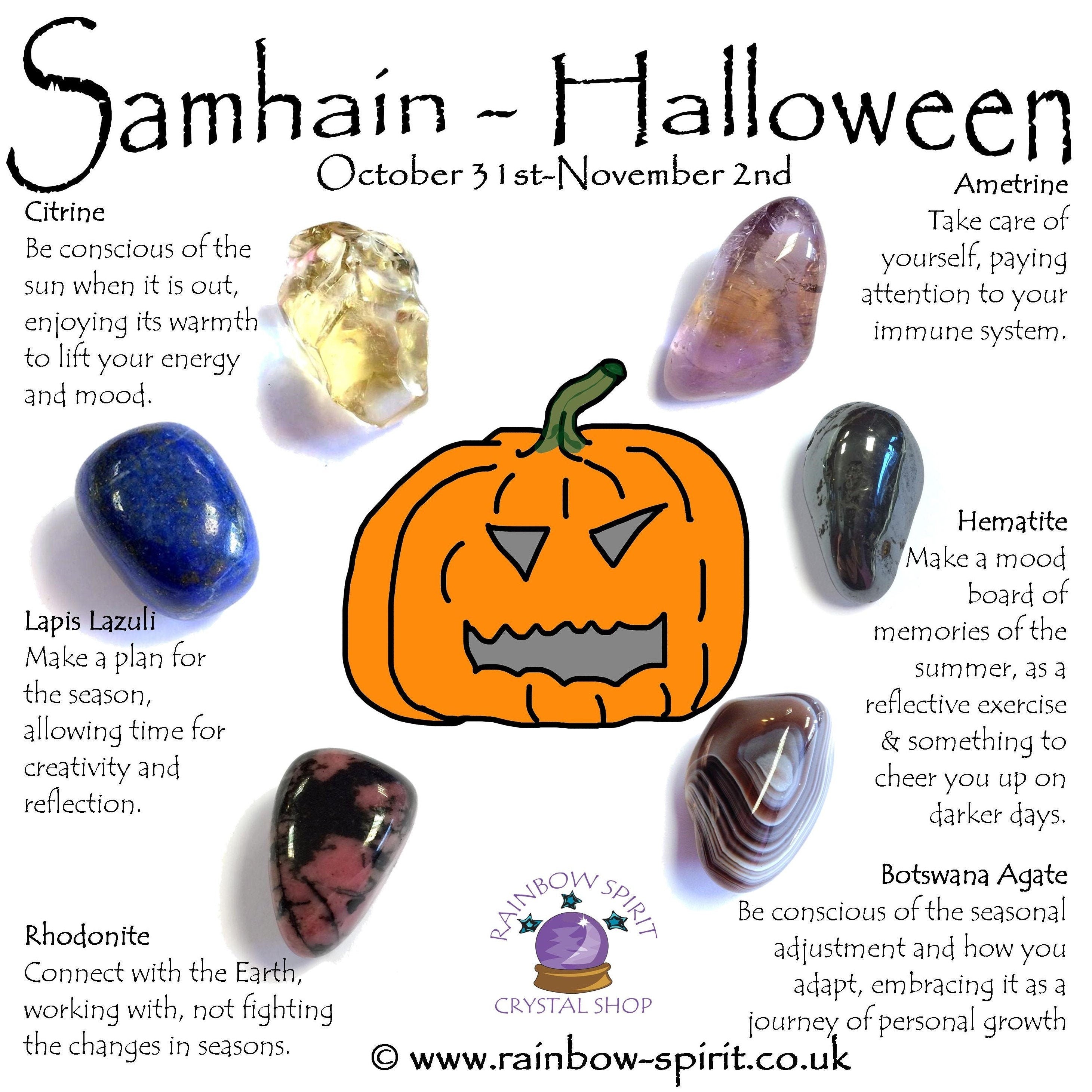 Halloween Samhain Crystal Set