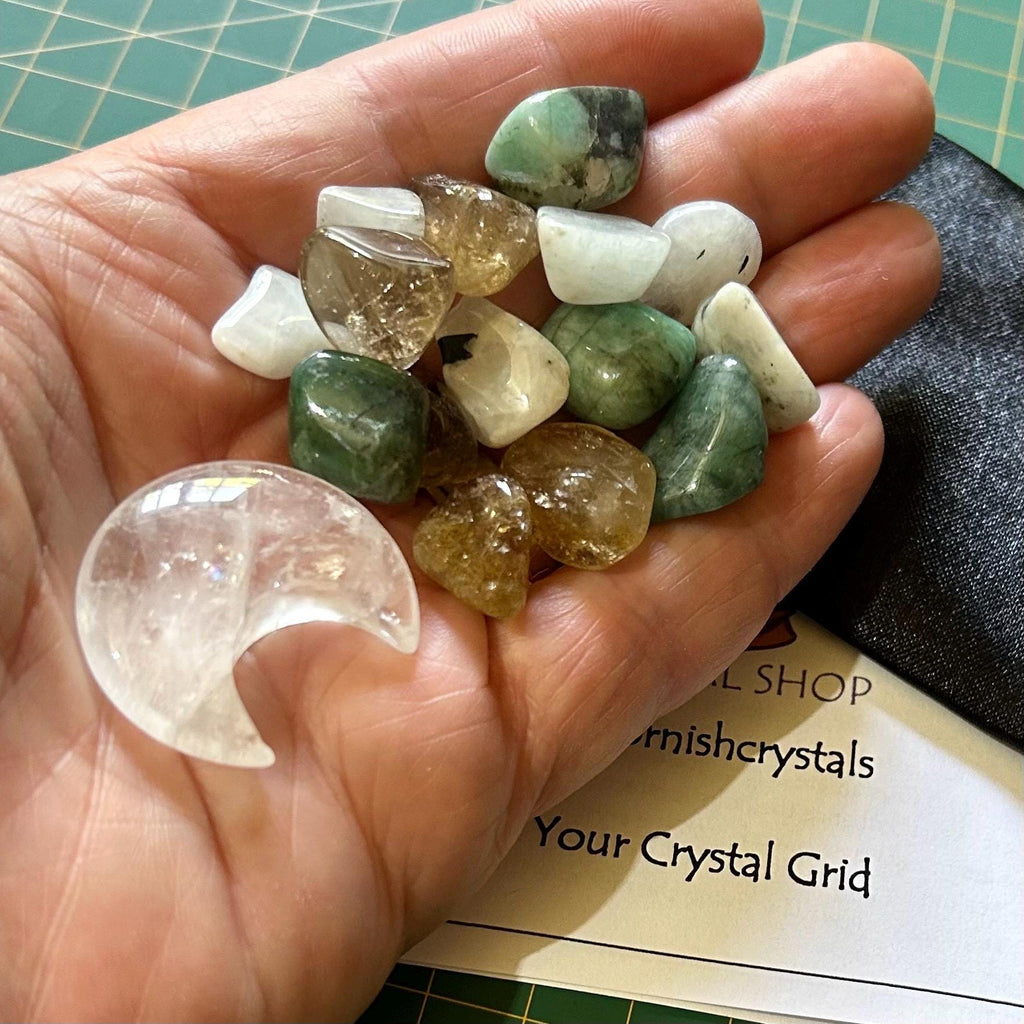 New Moon in Cancer Crystal Grid Set