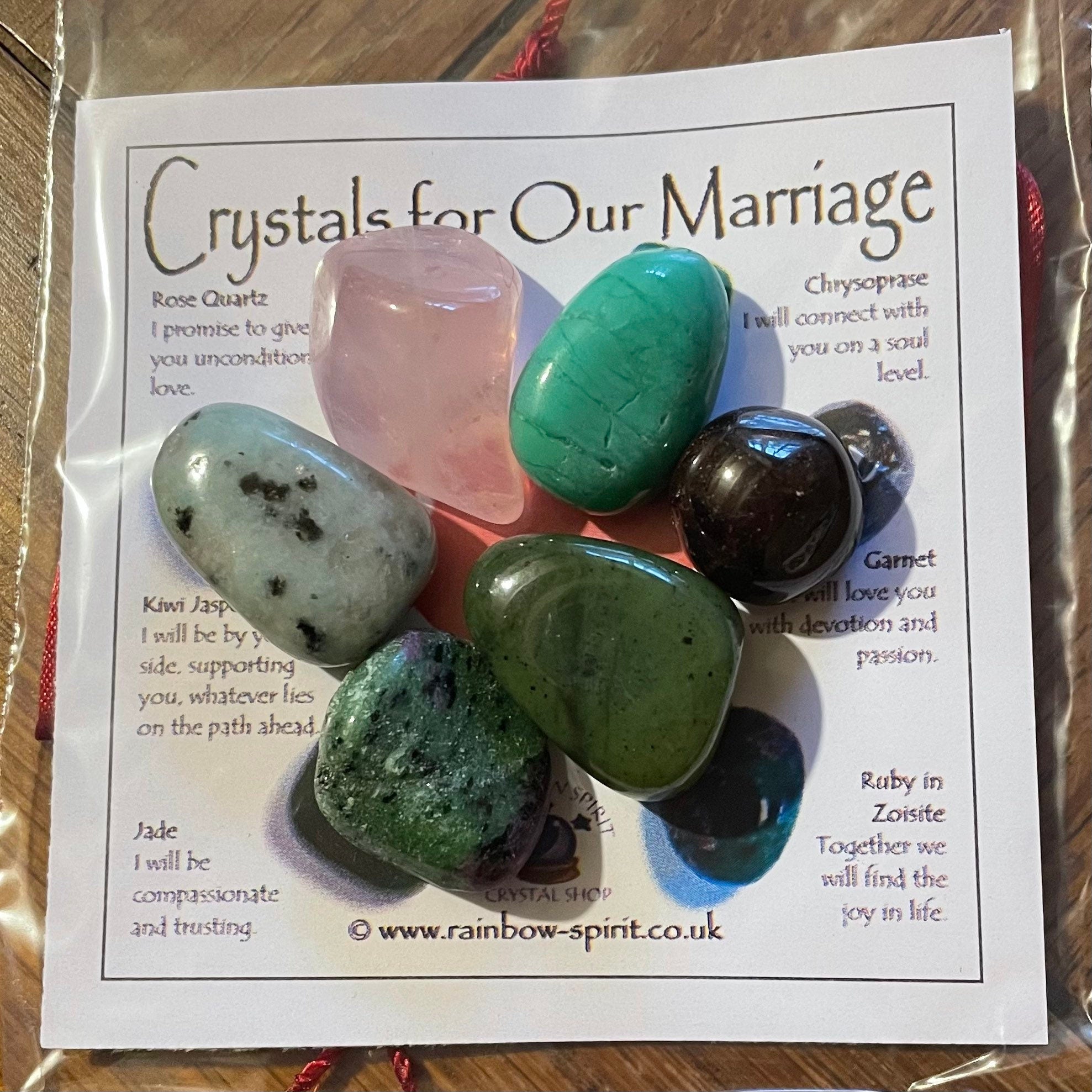 Crystals of Marriage - Gift between Groom & Bride, Wedding Day
