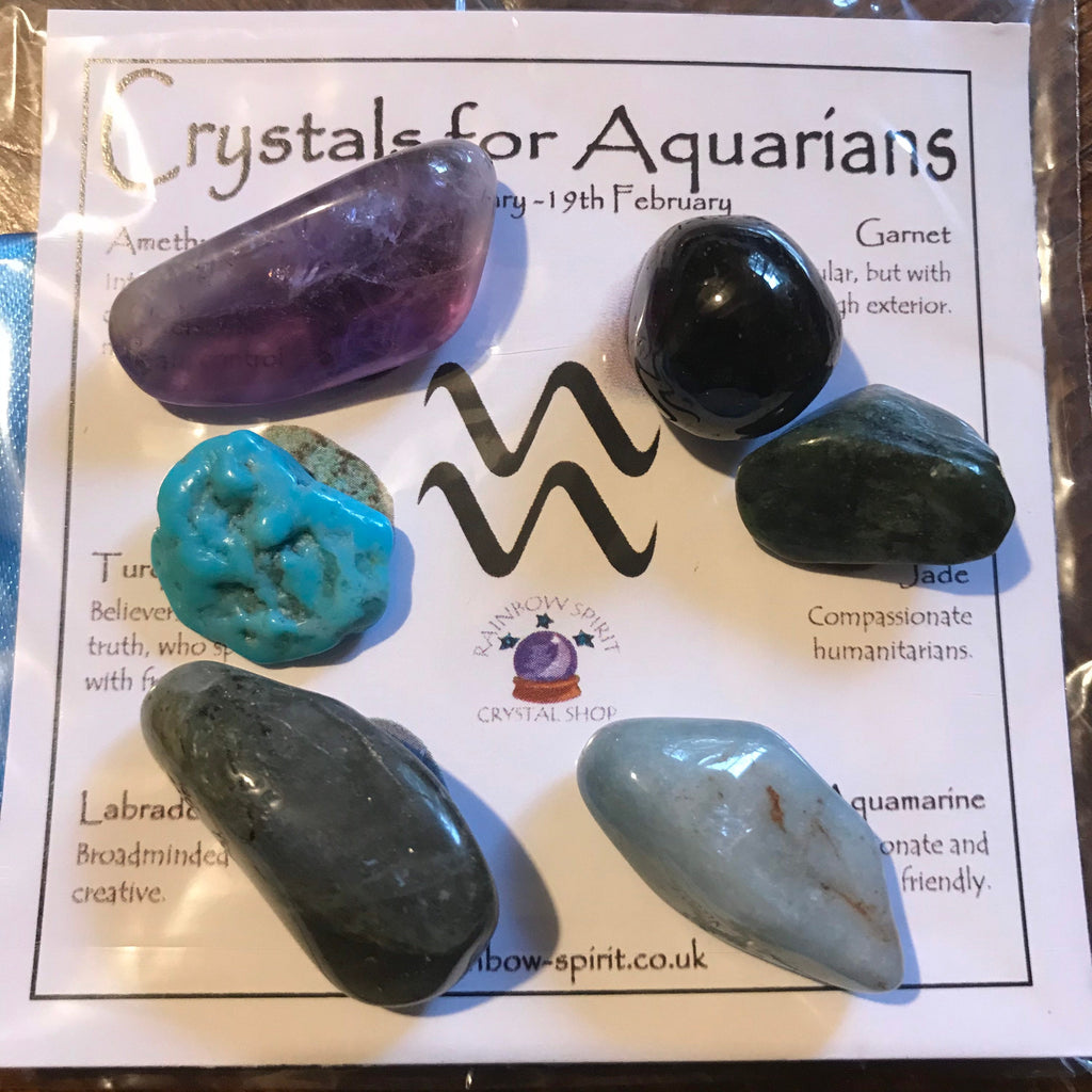 Aquarius Birthstones Crystal Set