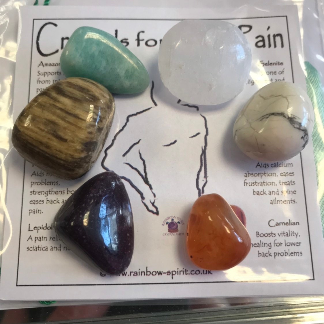 Crystal Set for Back Pain