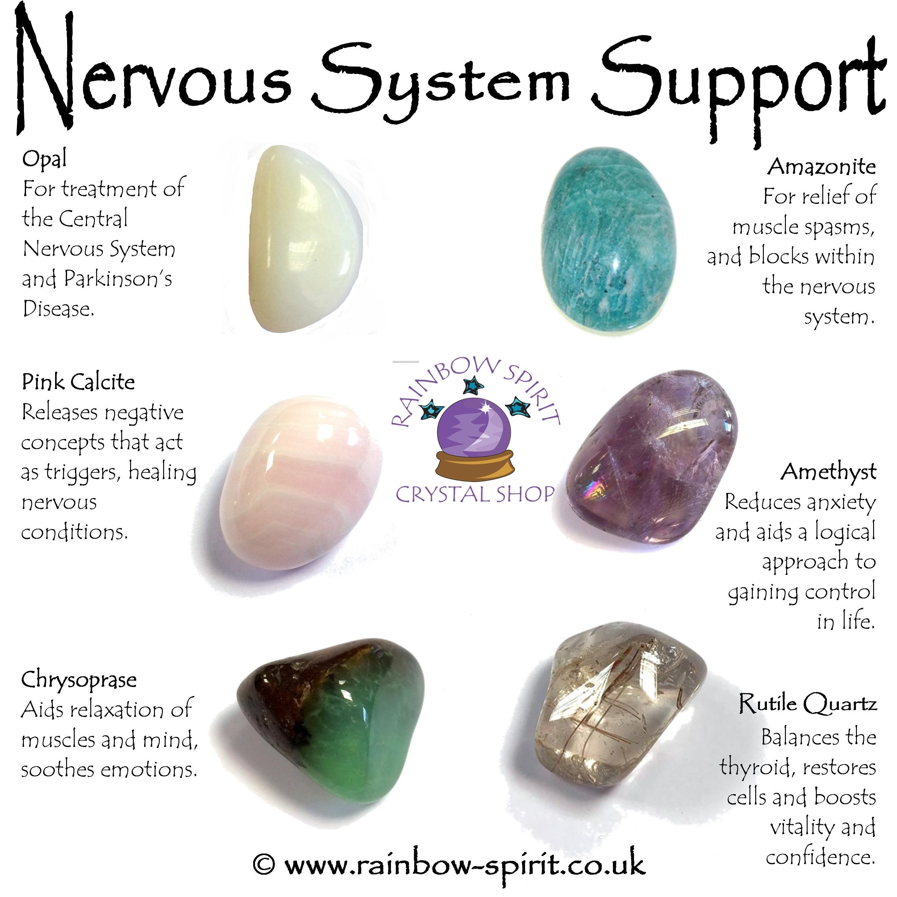 Nervous System Support Crystal Set