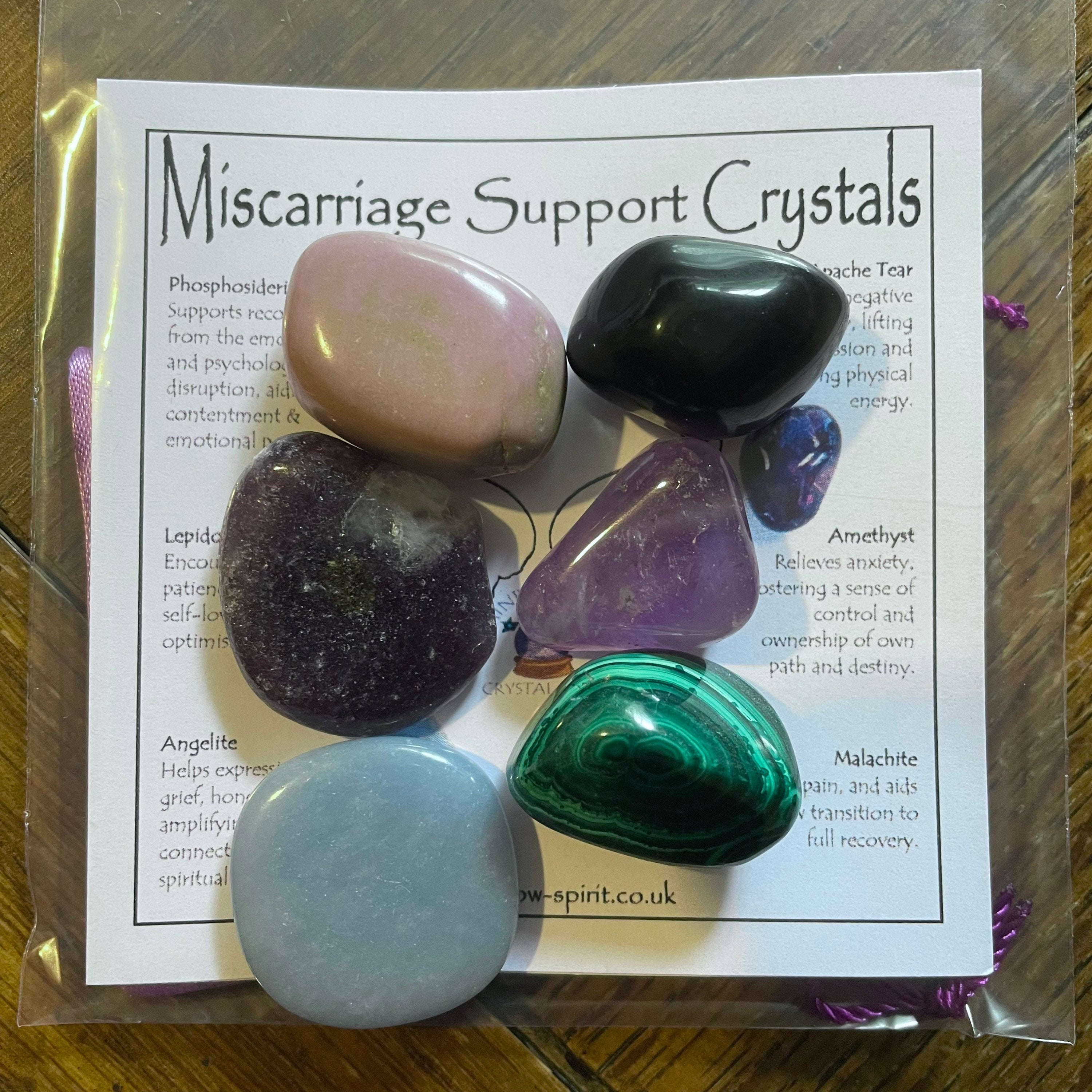 Miscarriage Support Crystal Set