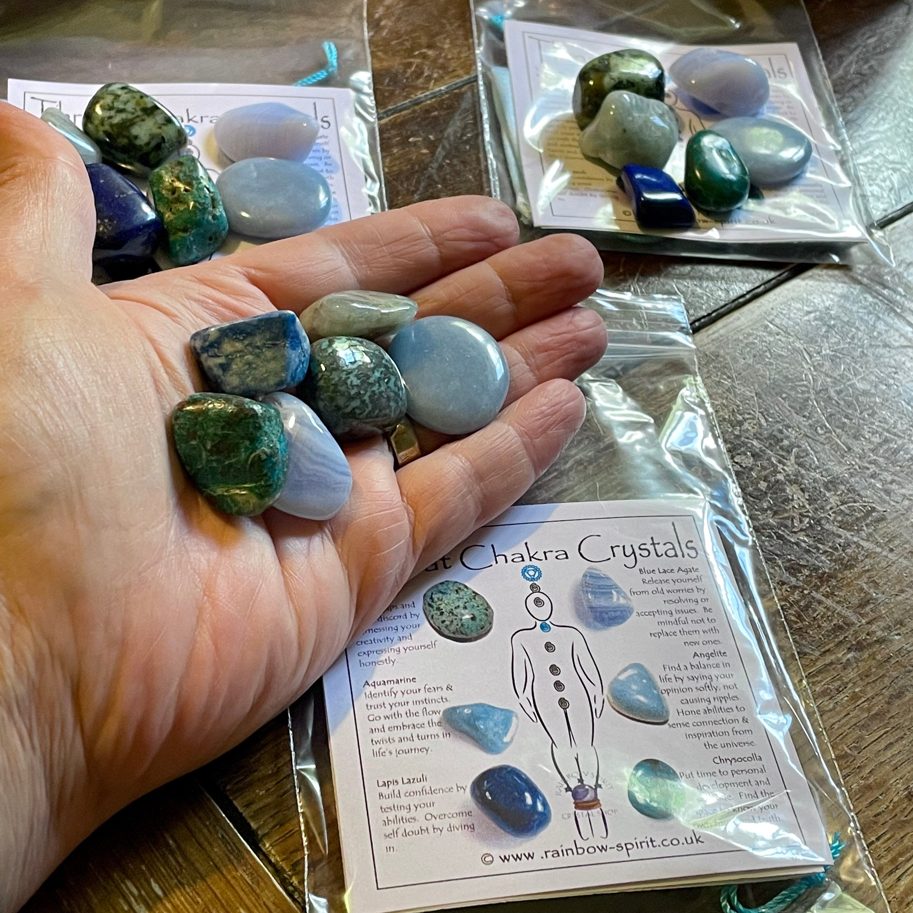 Throat Chakra Crystal Set