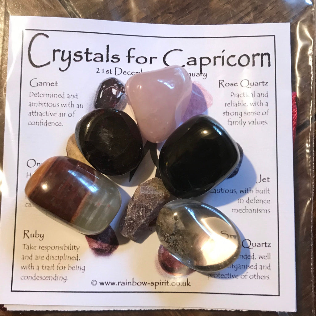 Capricorn Birthstones Crystal Set