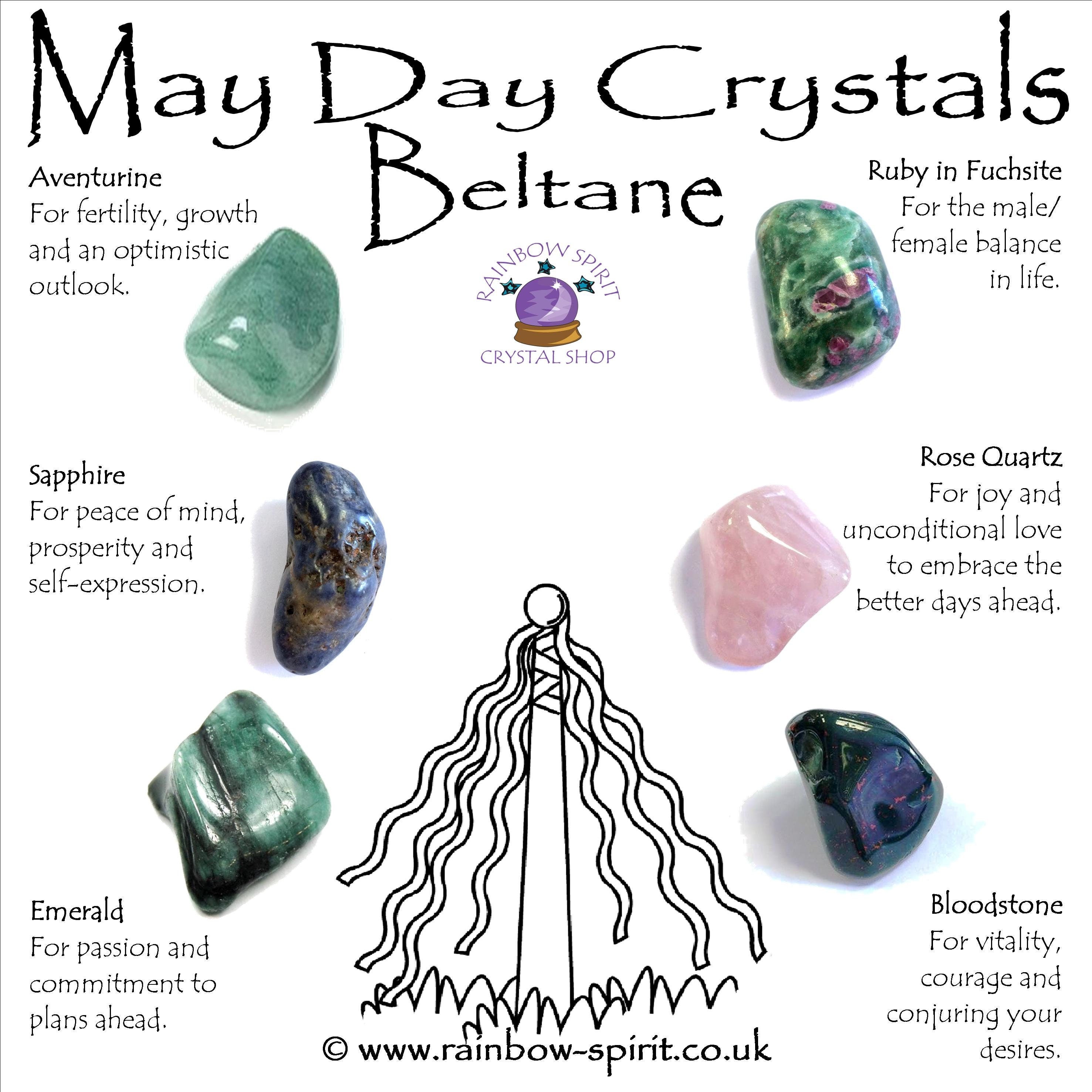May Day Beltane Crystal Set