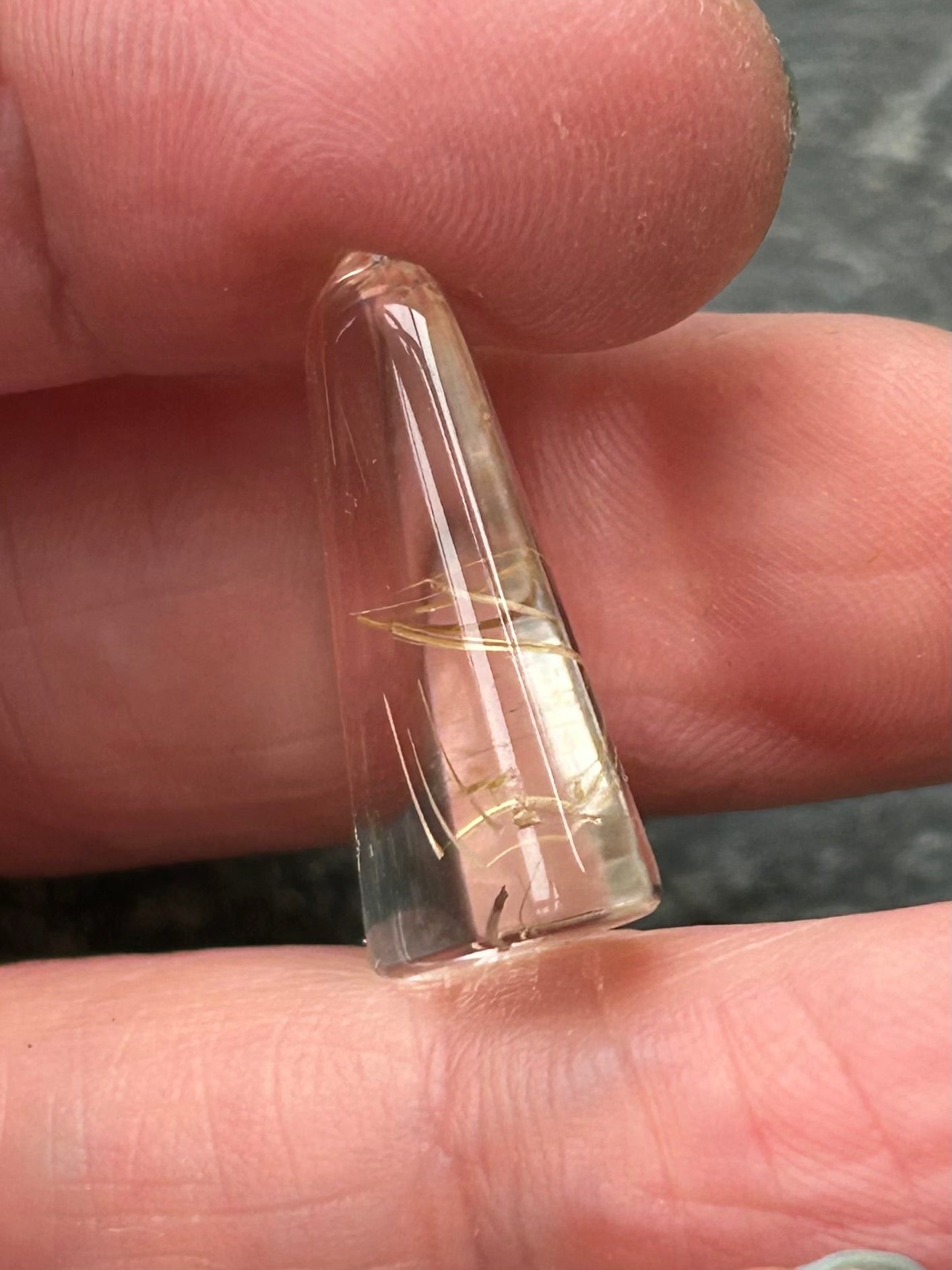 Rutile Quartz Healing Tool