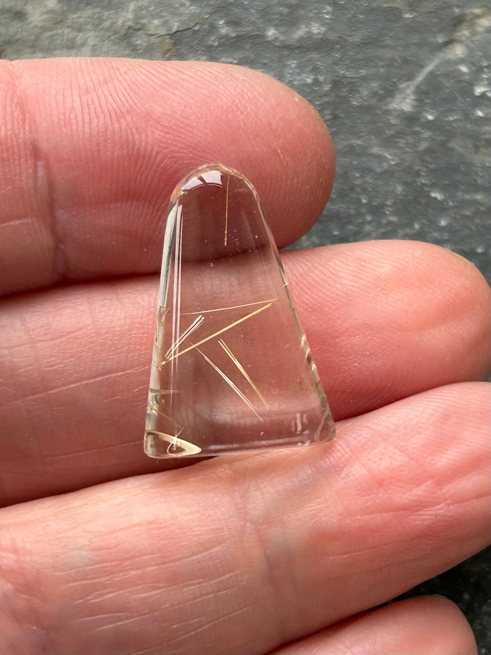 Rutile Quartz Healing Tool