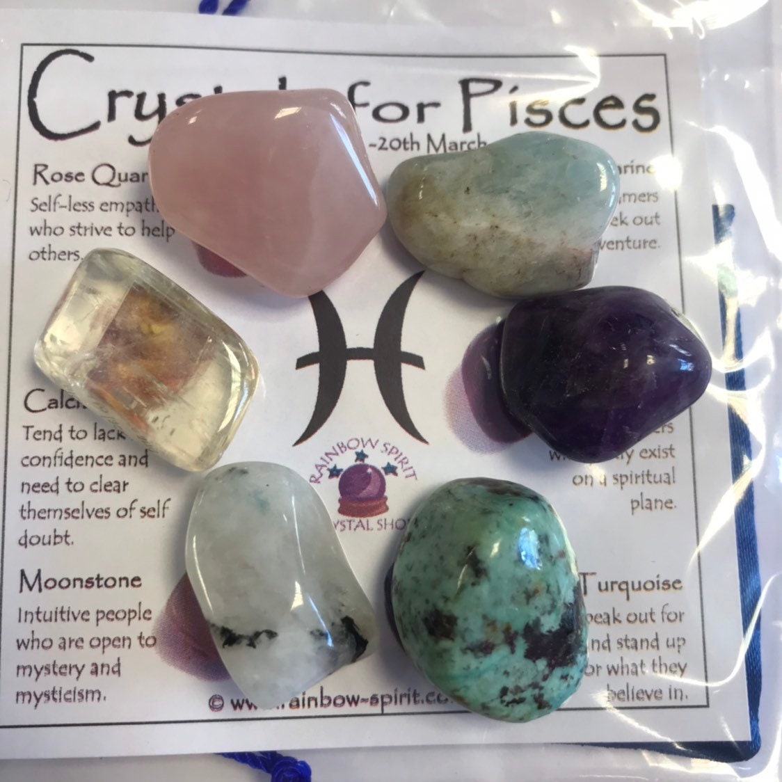 Pisces Birthstones Crystal Set
