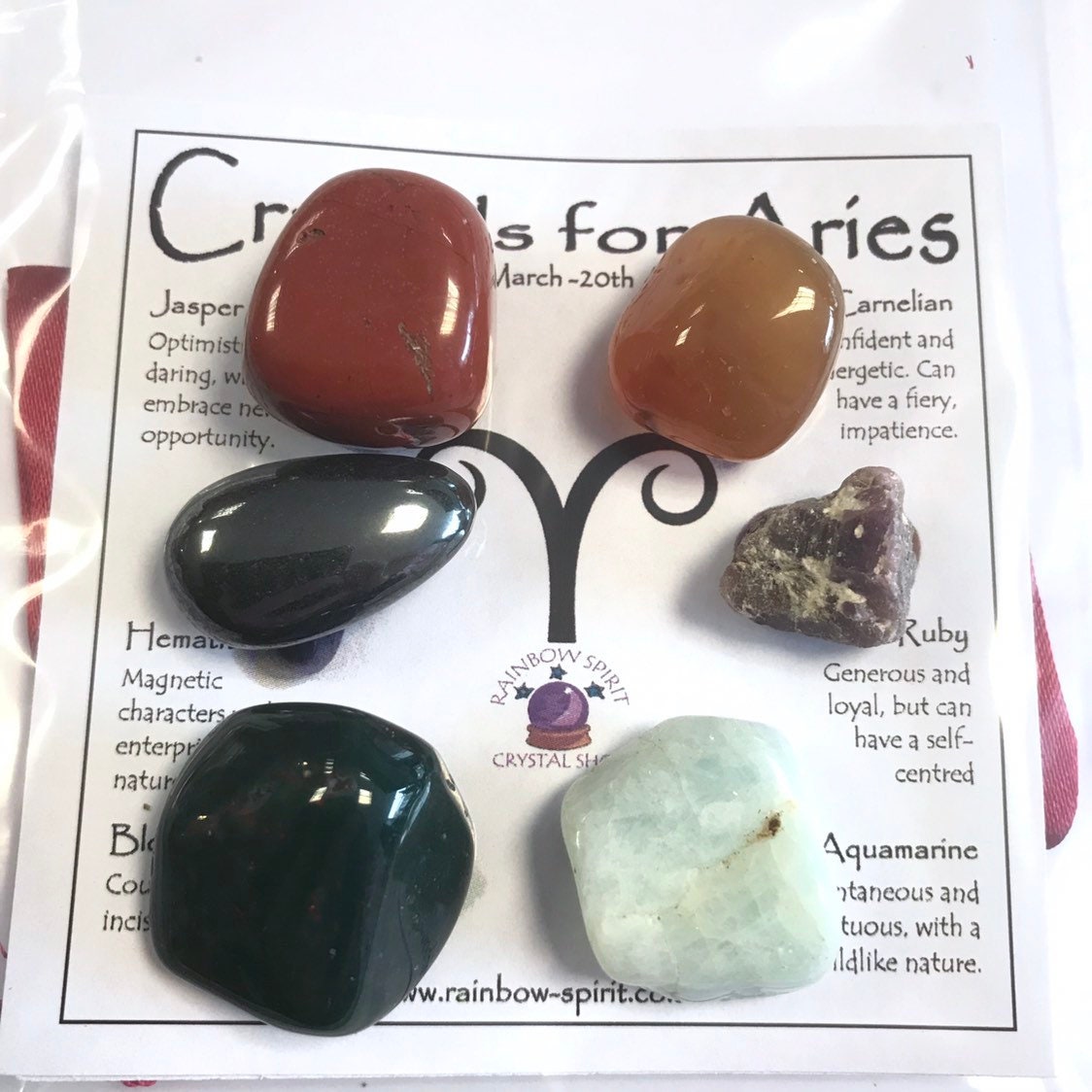 Aries Birthstones Crystal Set