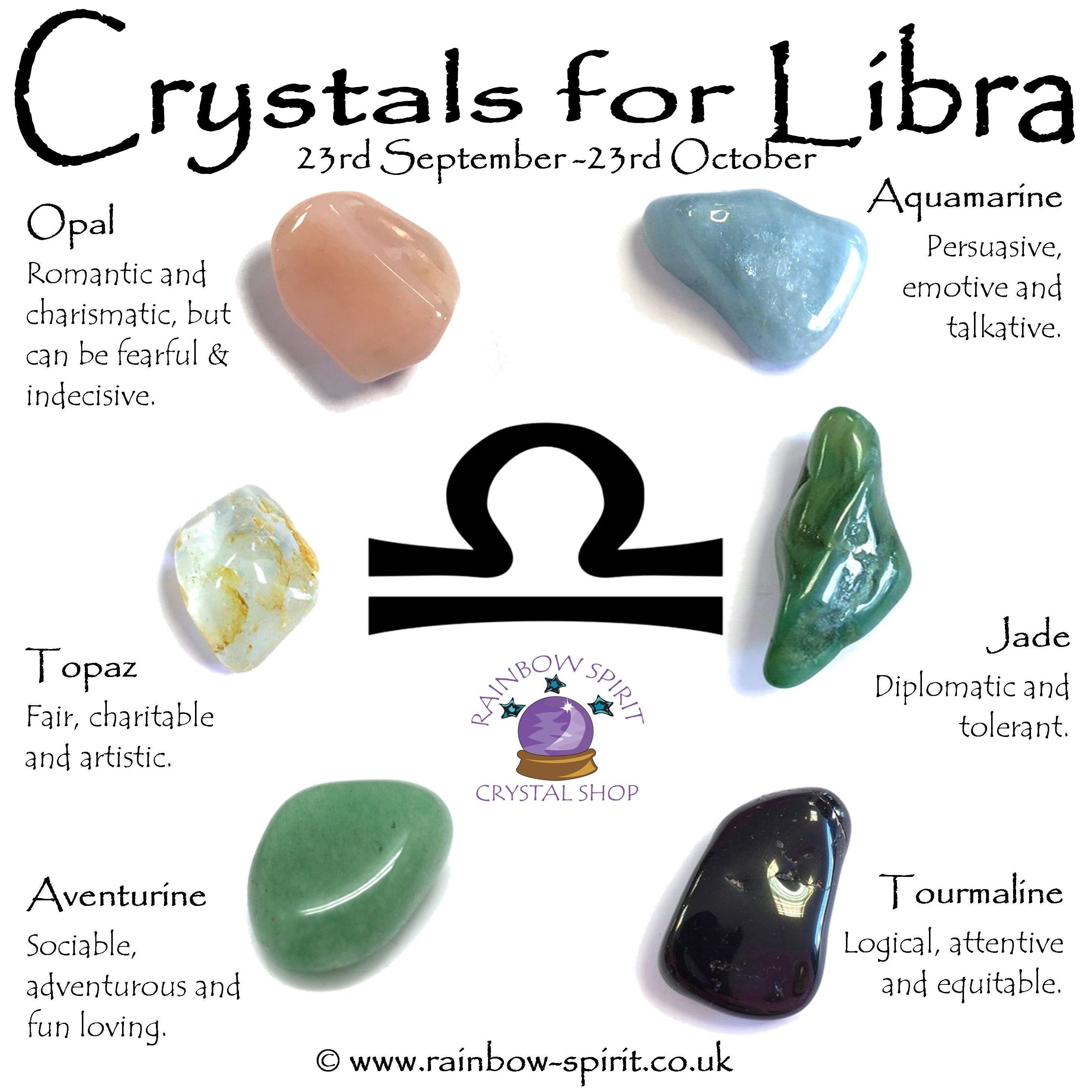Libra Birthstones Crystal Set