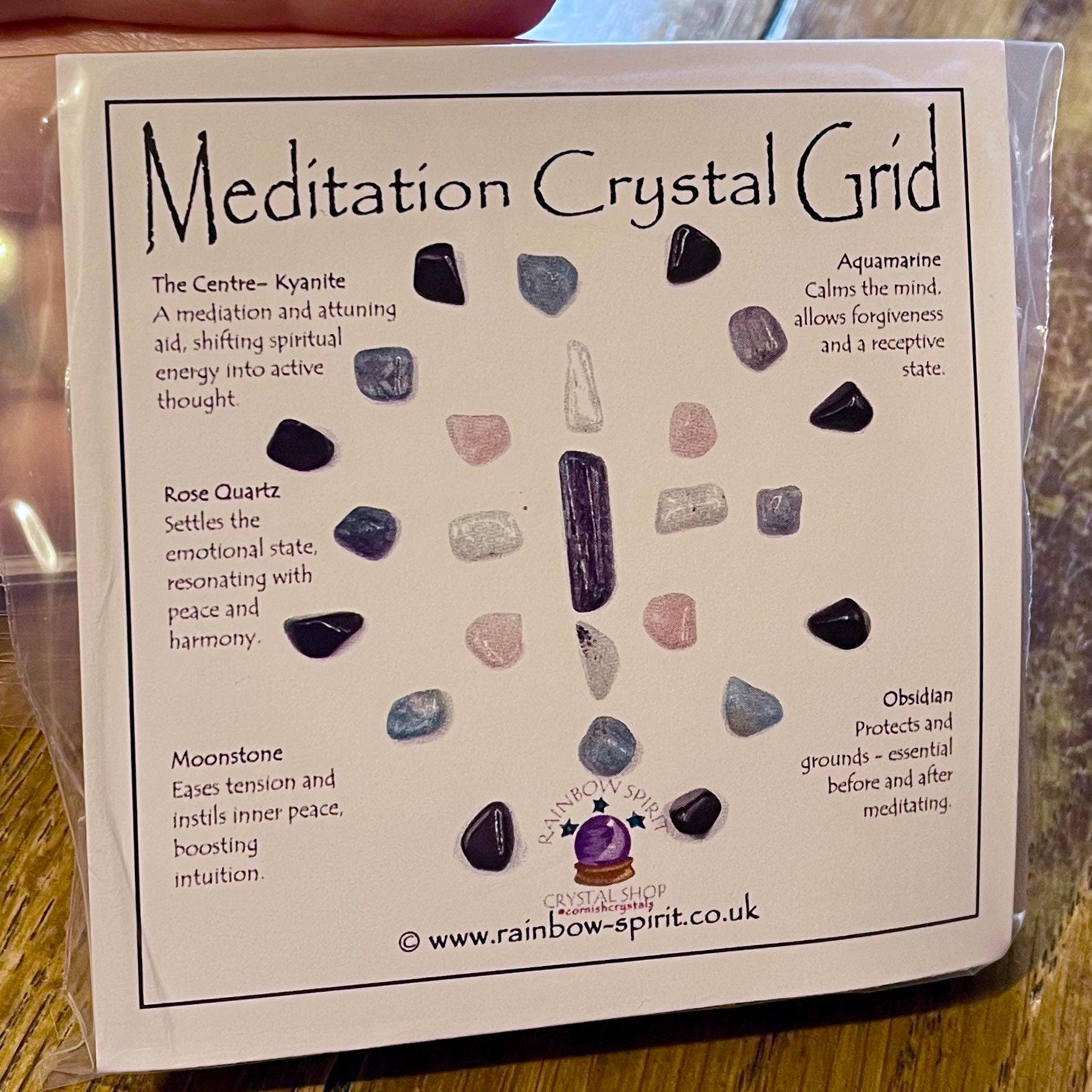 Meditation Crystal Grid Set