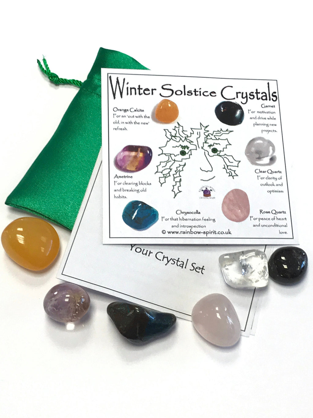 Winter Solstice Yule Crystal Set