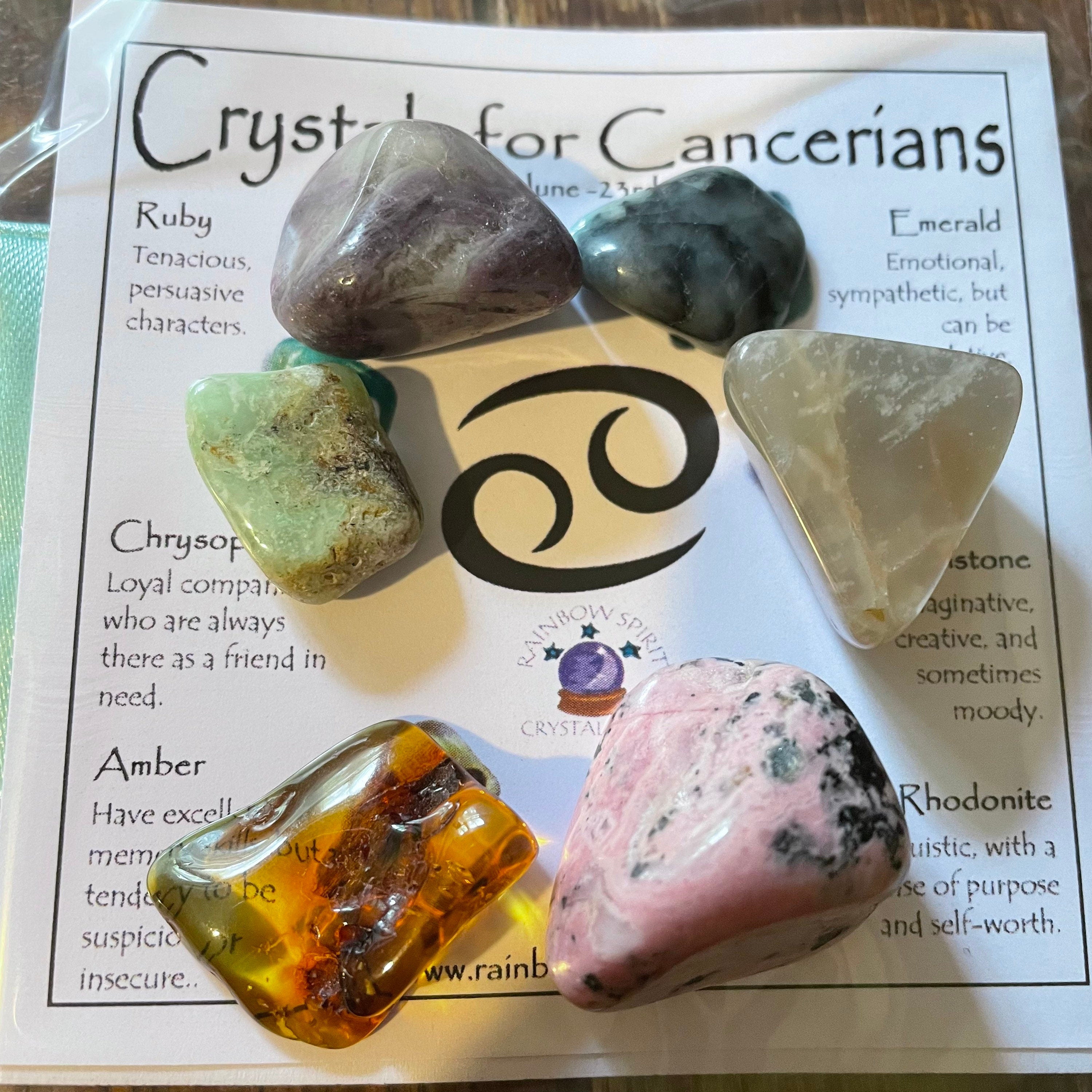 Cancer Birthstones Crystal Set
