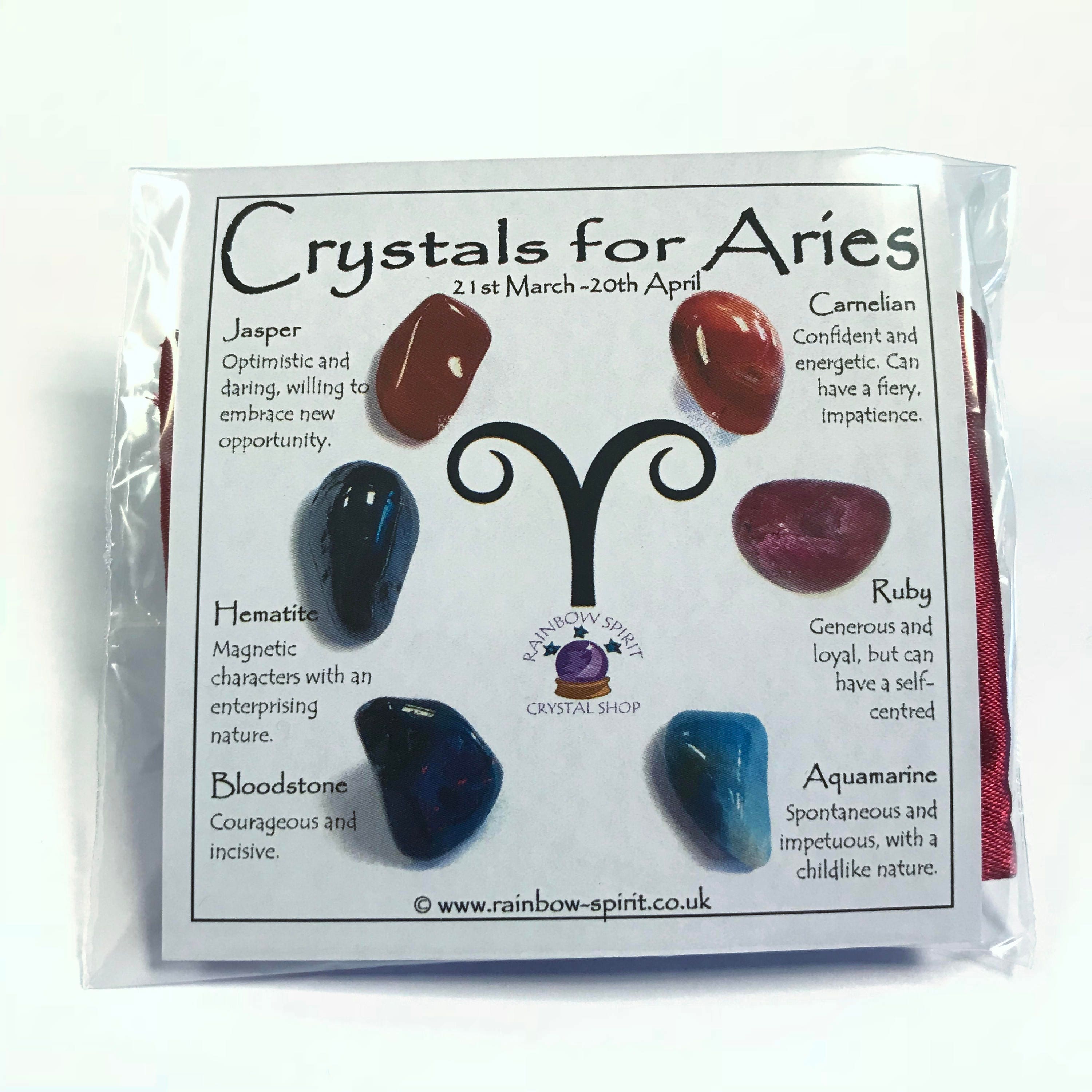 Aries Birthstones Crystal Set
