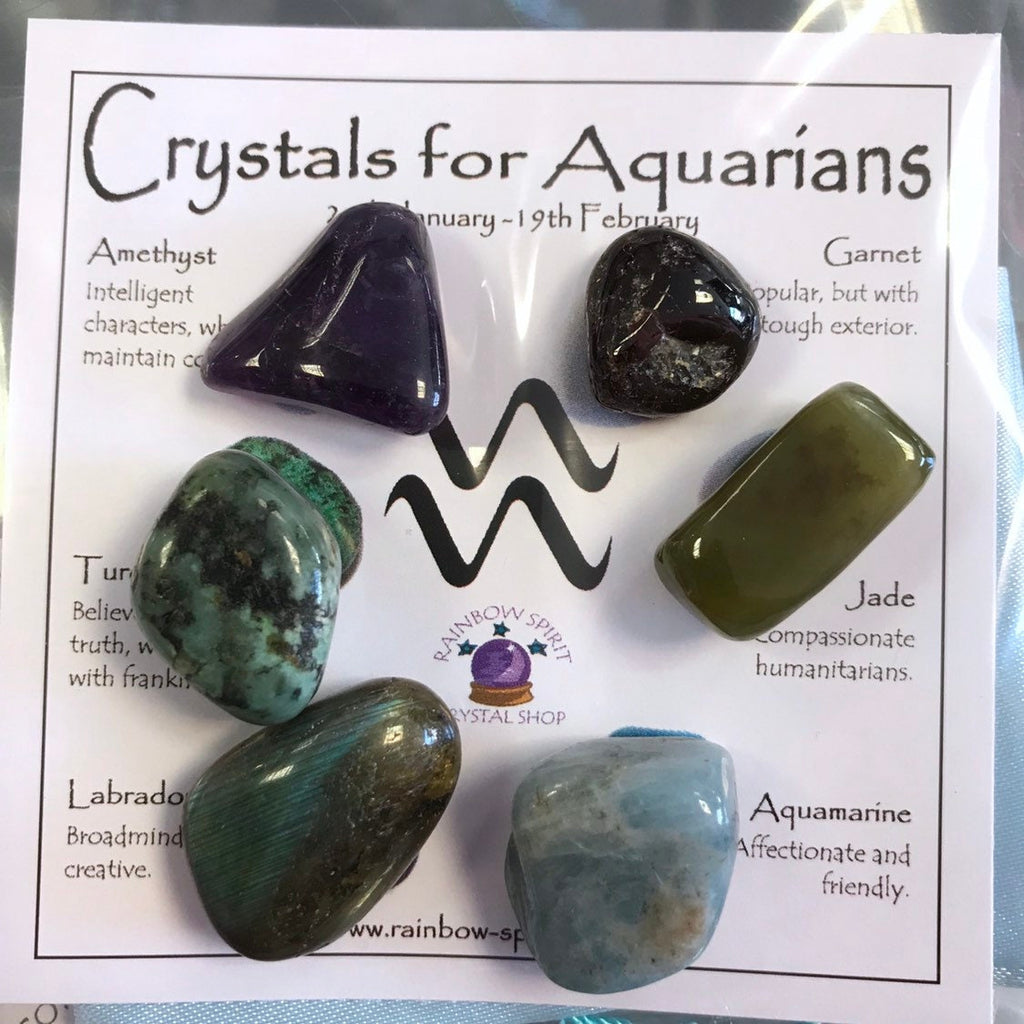 Aquarius Birthstones Crystal Set