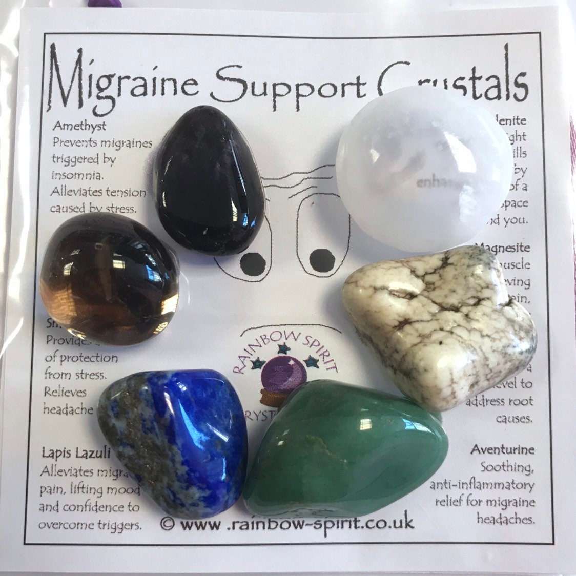 Migraine Support Crystal Set