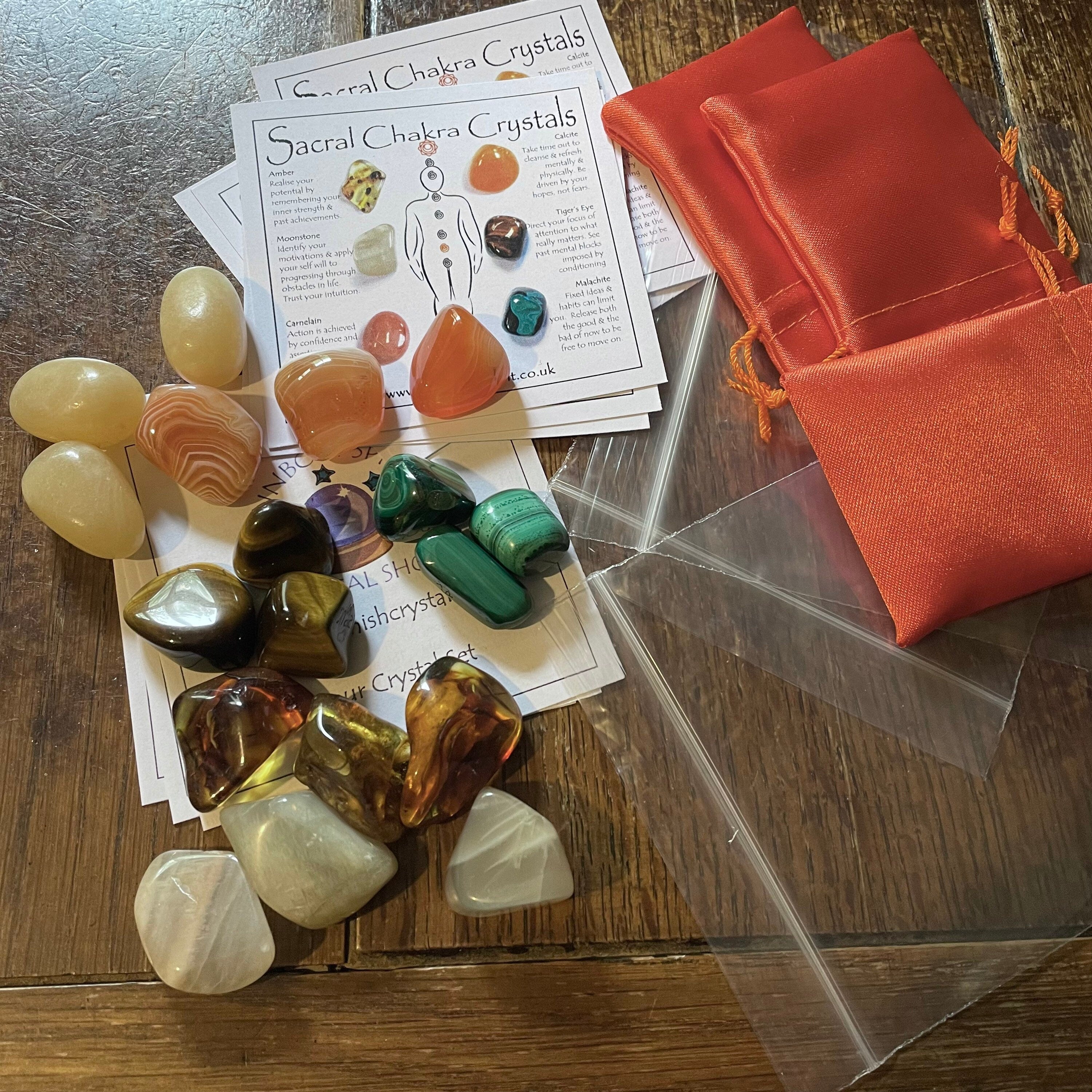 Sacral Chakra Crystal Set