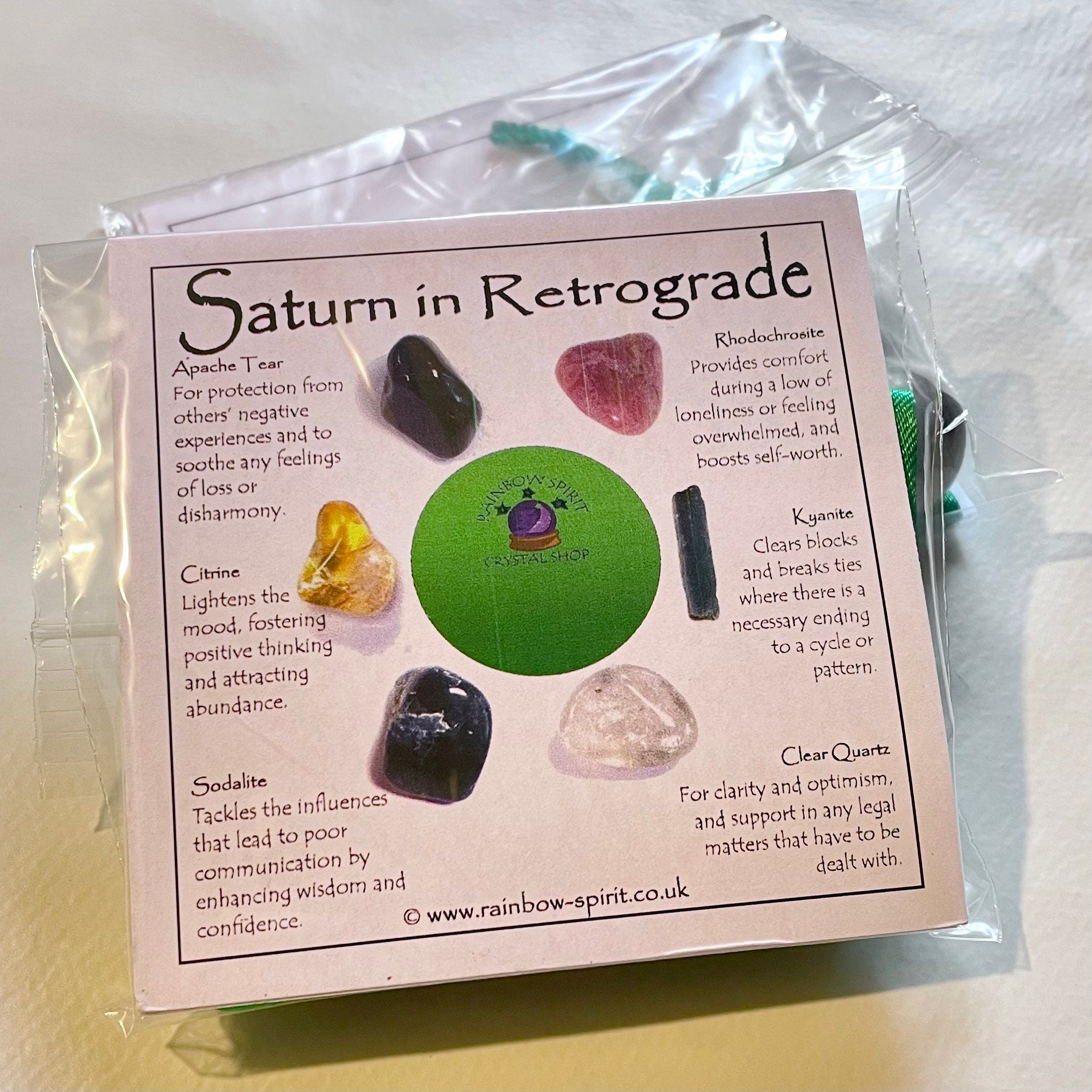 Saturn in Retrograde Crystal Set