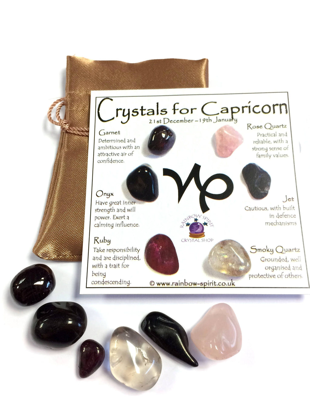 Capricorn Birthstones Crystal Set