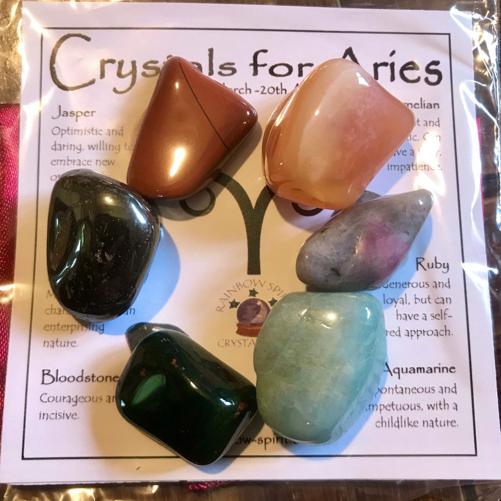 Aries Birthstones Crystal Set