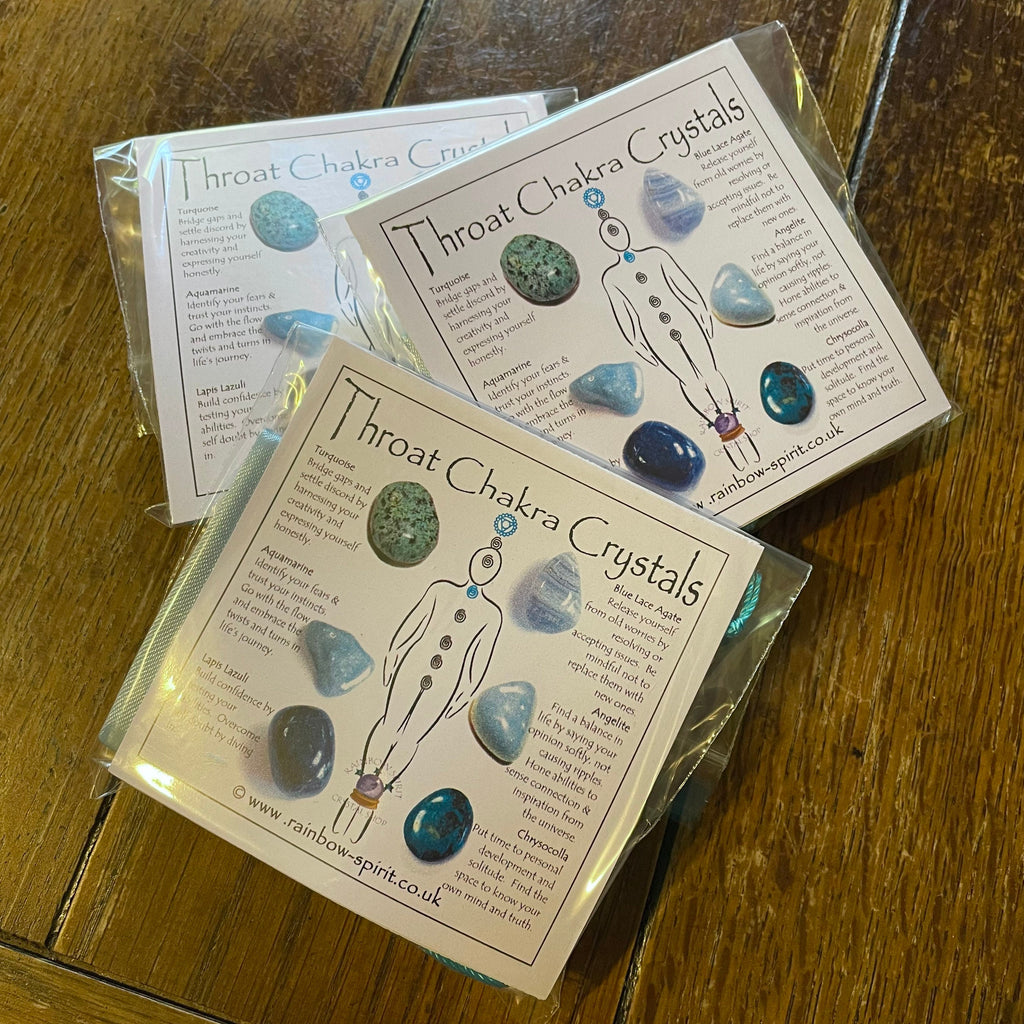 Throat Chakra Crystal Set